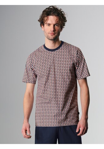 T-Shirt »TRIGEMA T-Shirt mit abstraktem Muster«, (1 tlg.)