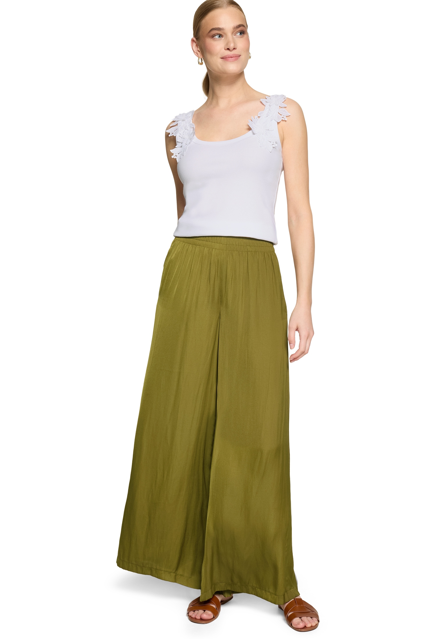 Zero Stoffhose »Damen weit«  Material