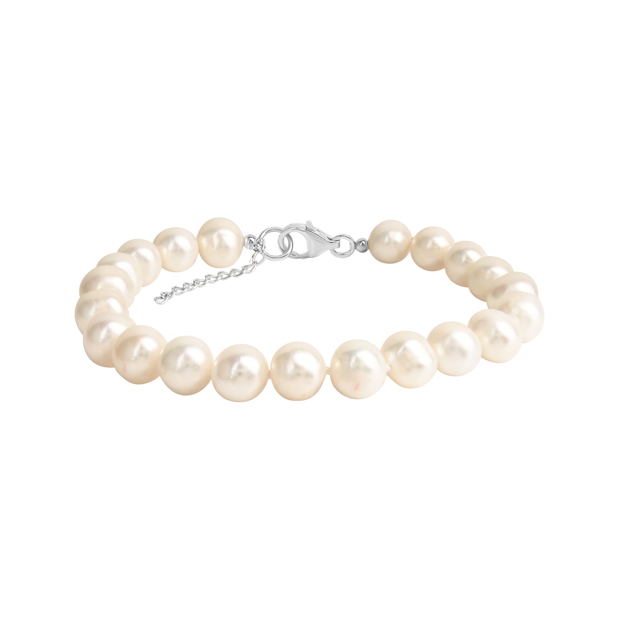 Vivance Armband »925/- Sterling rhodiniert 8mm« BAUR bestellen | Süßwasserzuchtperle Silber