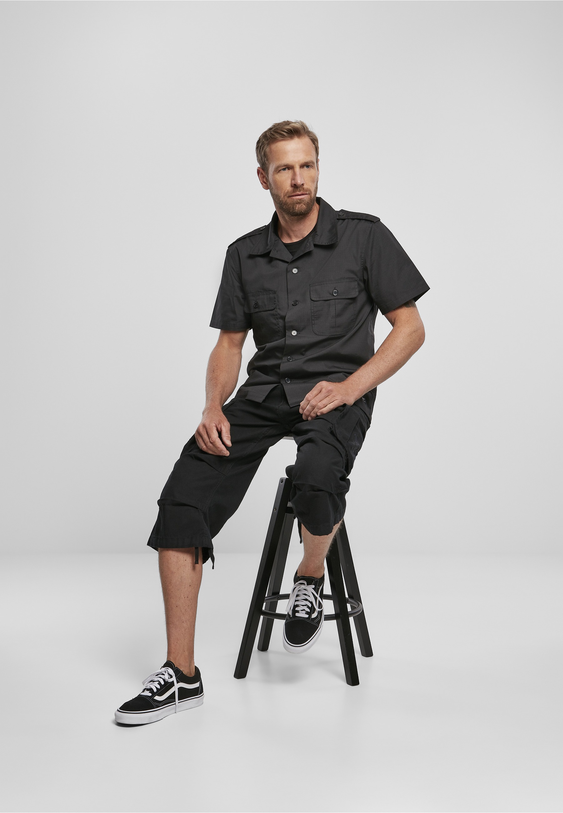 Brandit Stoffhose »Brandit Herren Industry Vintage Cargo 3/4 Shorts«
