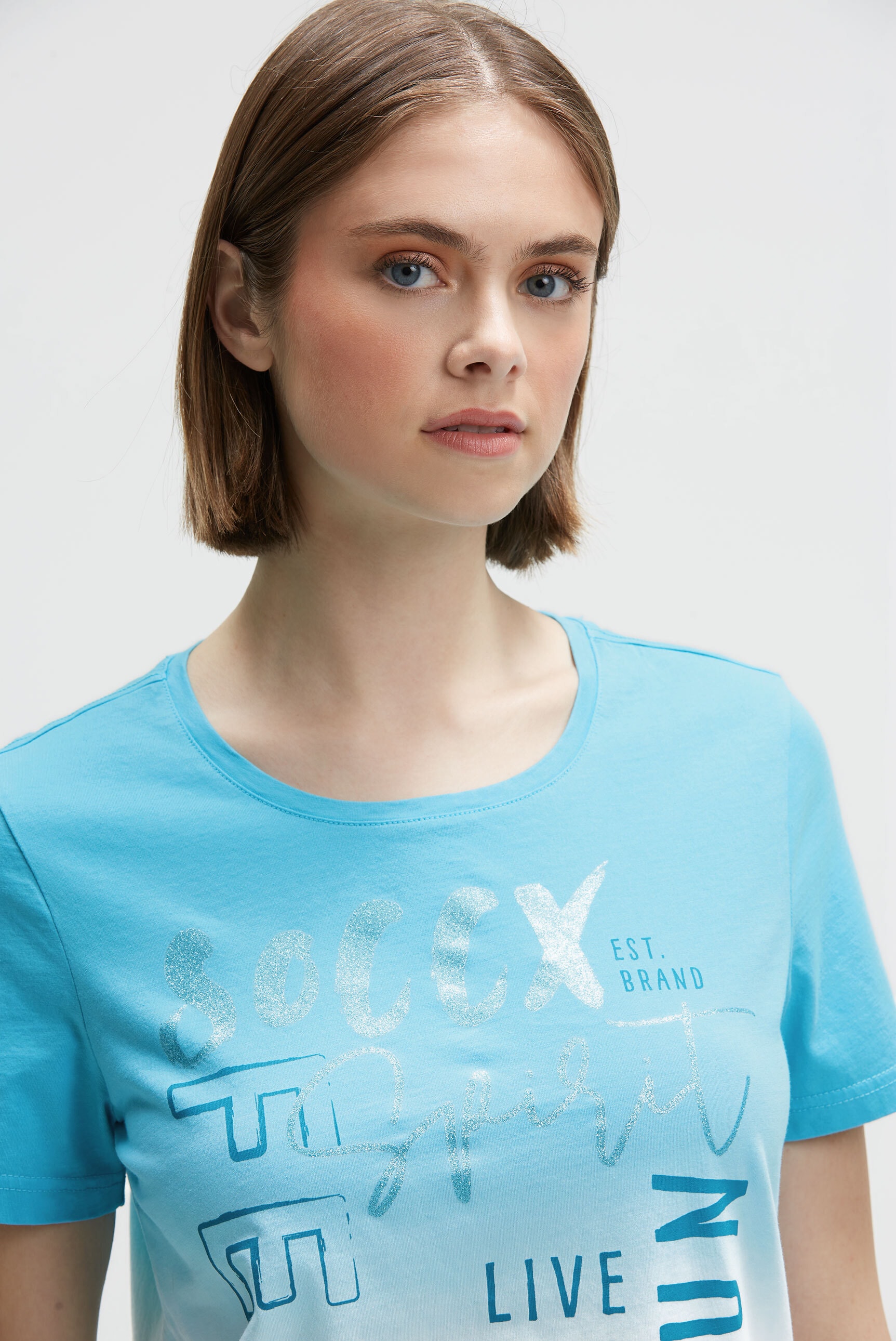 SOCCX Rundhalsshirt aus Baumwolle