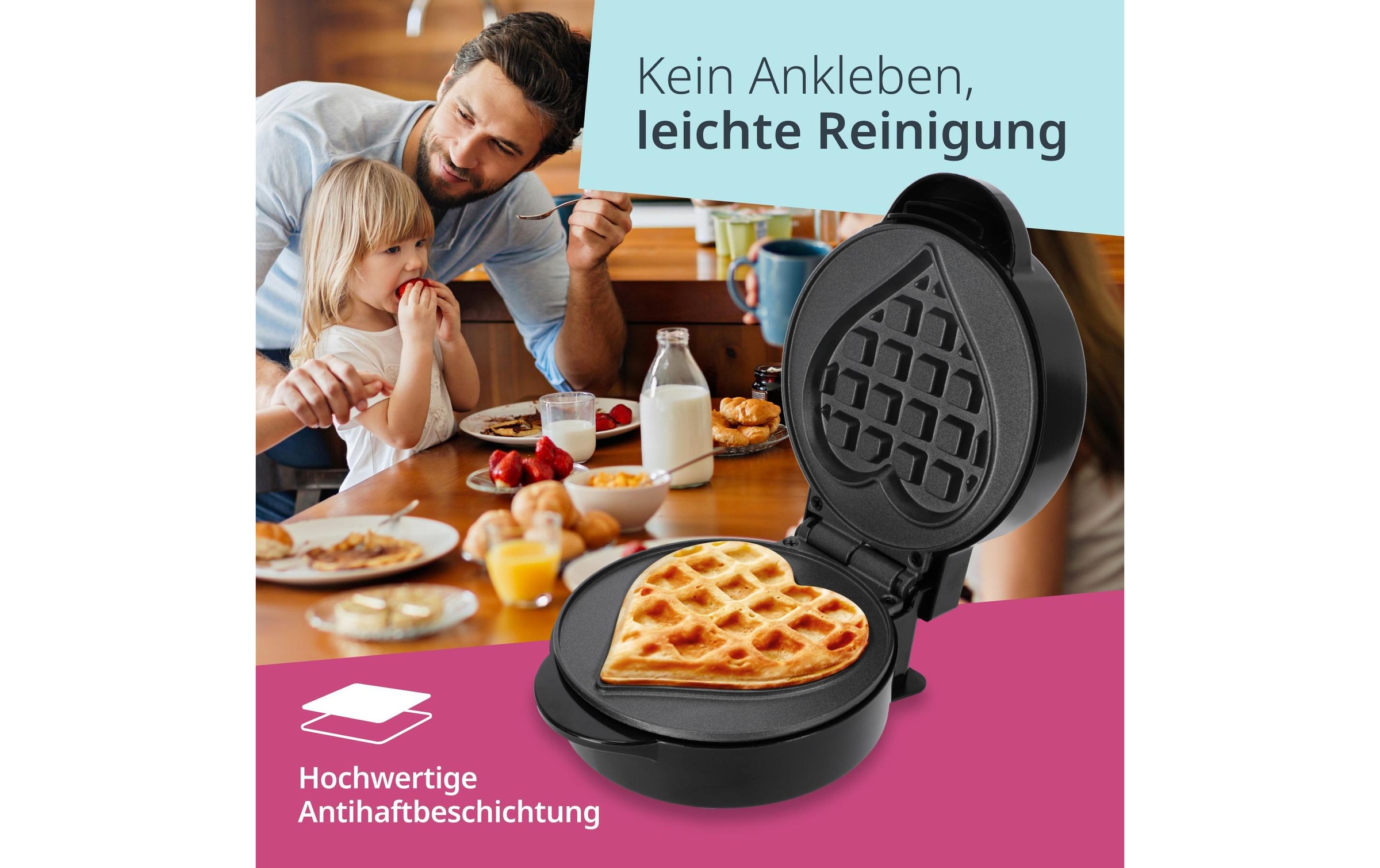 ADE Waffeleisen »KG2345« 550 W