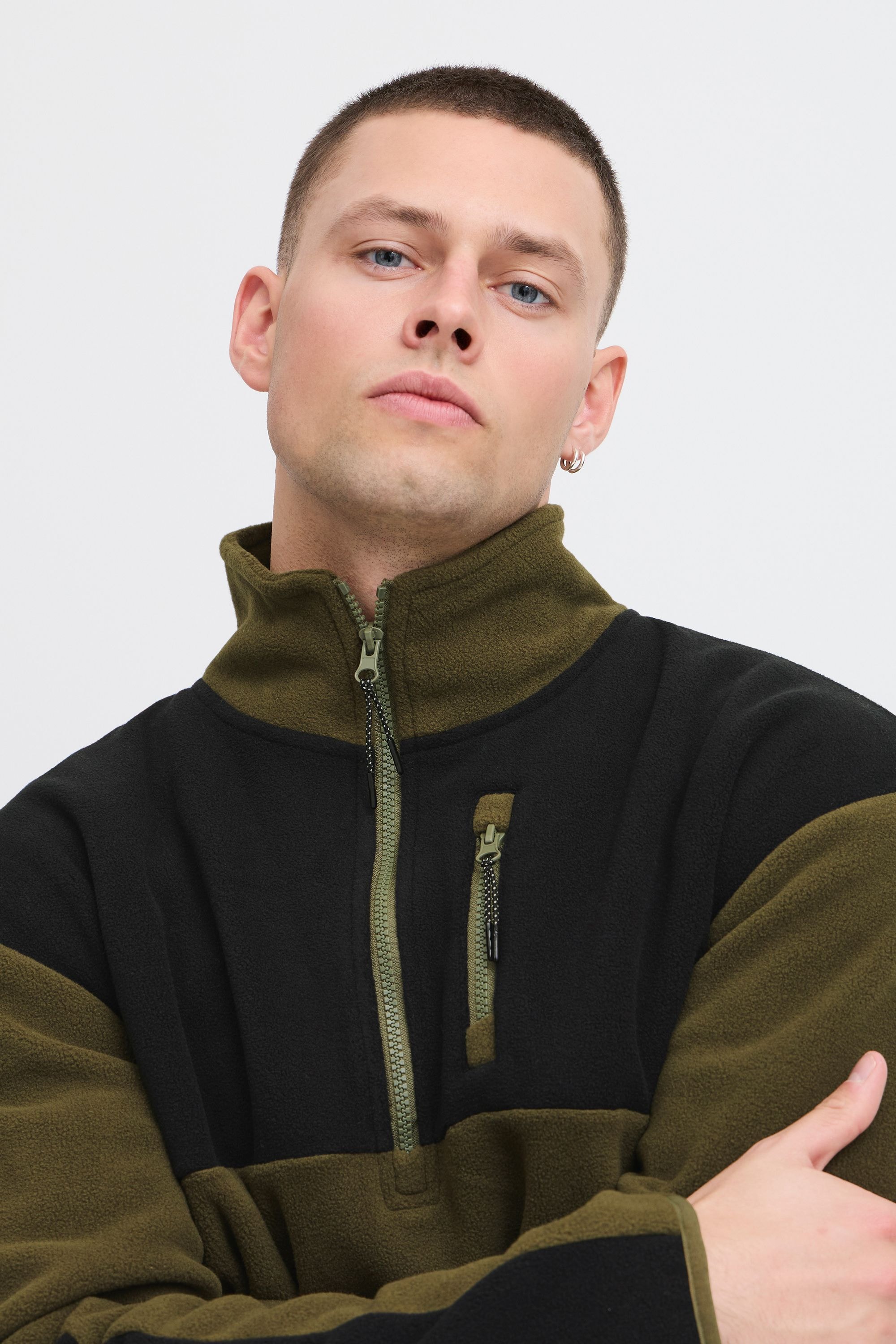Blend Troyer »Fleecejacke BHBROOKS Sweatshirt halfzipp«