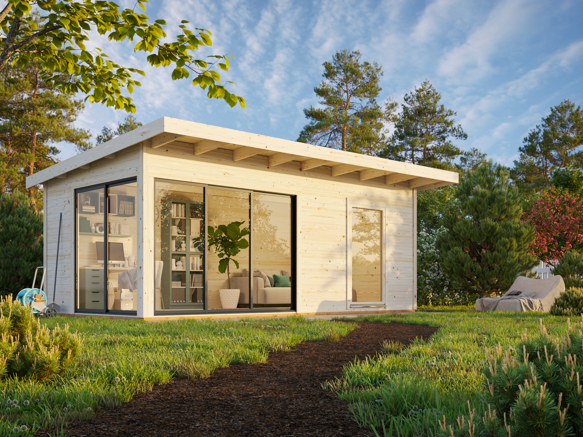 Palmako Gartenhaus »Andrea 17,1 m², Slide Plus«