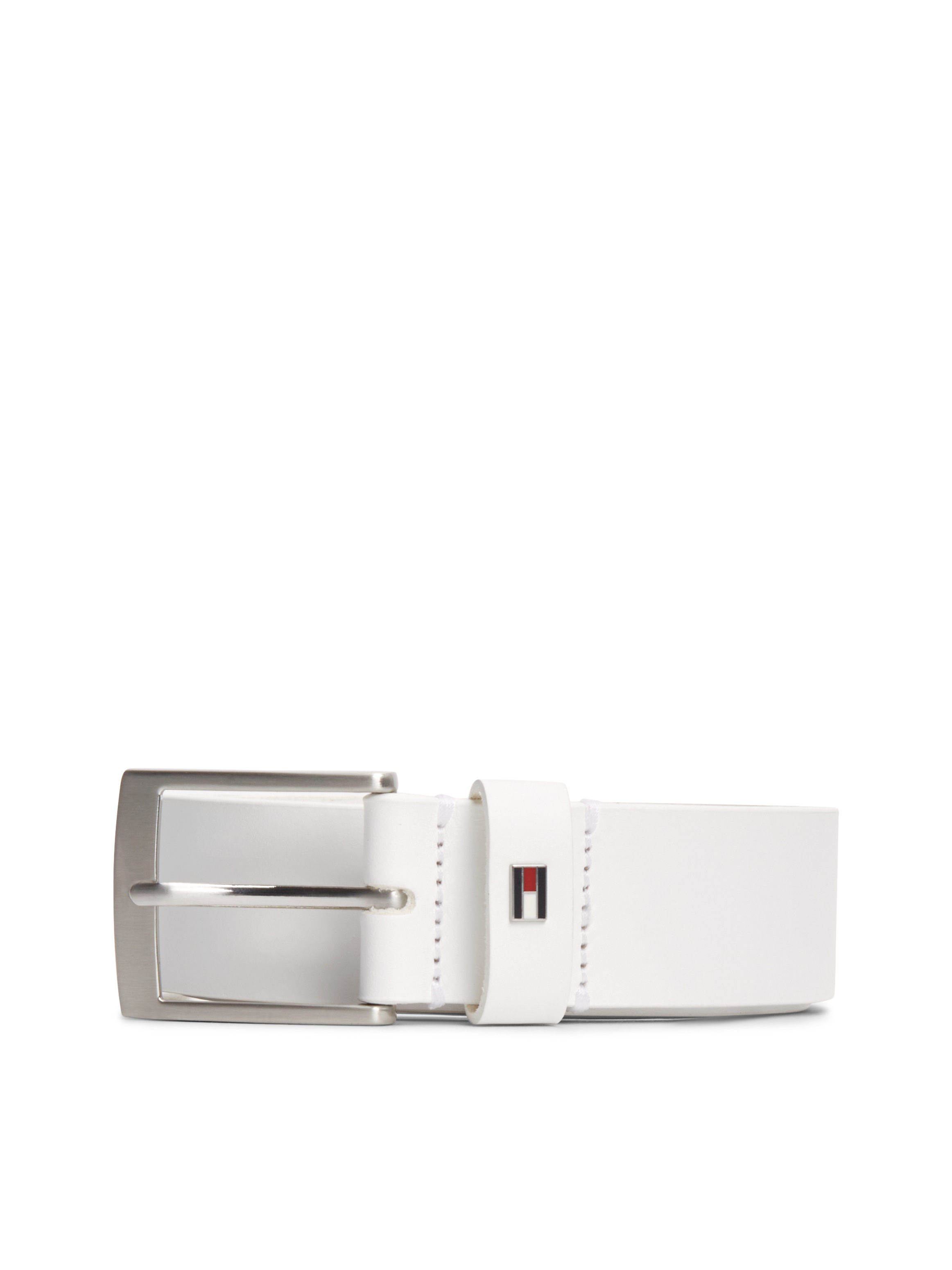Tommy Hilfiger Ledergürtel »ADAN 3.5 cm breit EXT« Metalllogopatch, Einfachdornschnalle