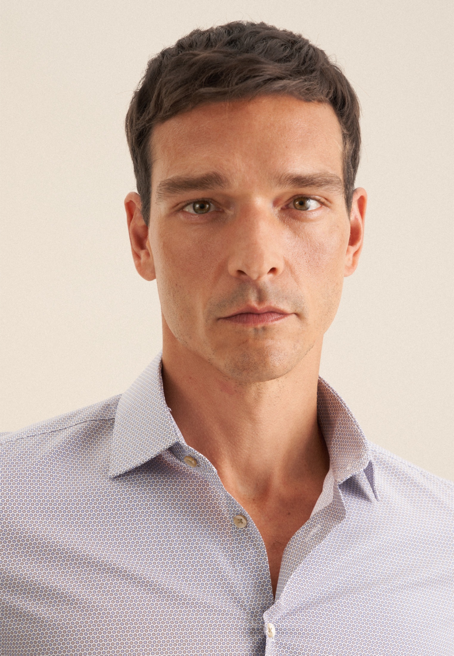 Thumbnail - seidensticker Businesshemd "Slim" Slim 1/1 Kentkragen Druck