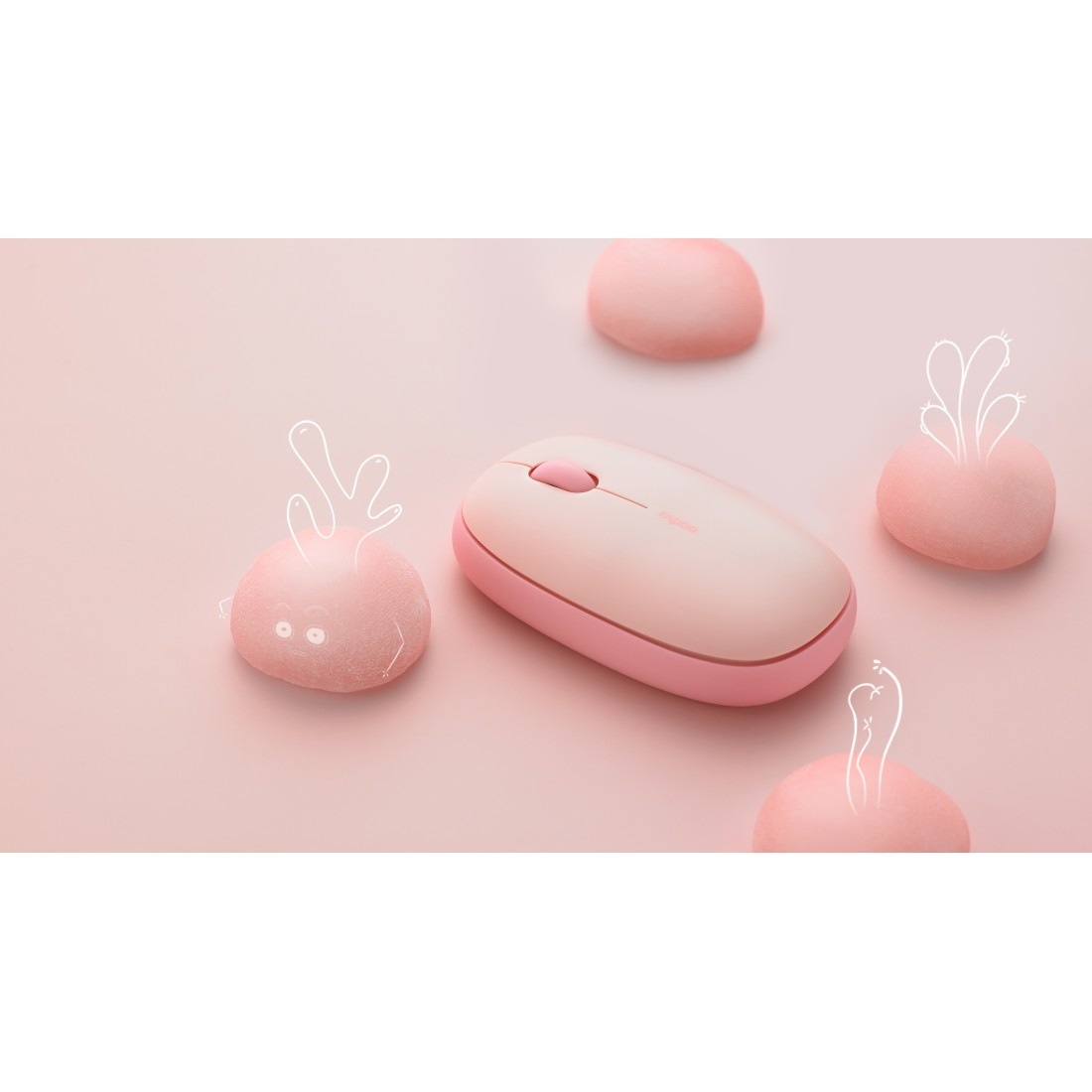 Rapoo Maus »M660 Silent Kabellose lautlose Multi-Mode-Maus, 2.4 GHz, 1300 DPI«, kabellos-Bluetooth