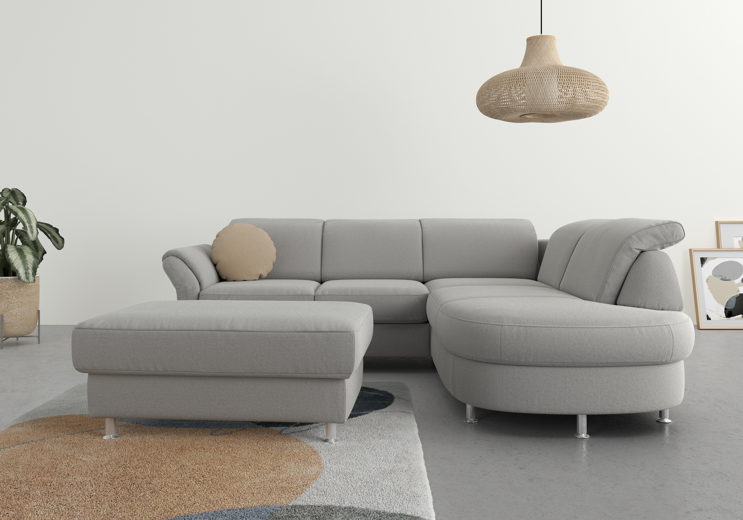 sit&more Ecksofa "Apulia L-Form" wahlweise Bettfunktion, Bettkasten und Kop günstig online kaufen