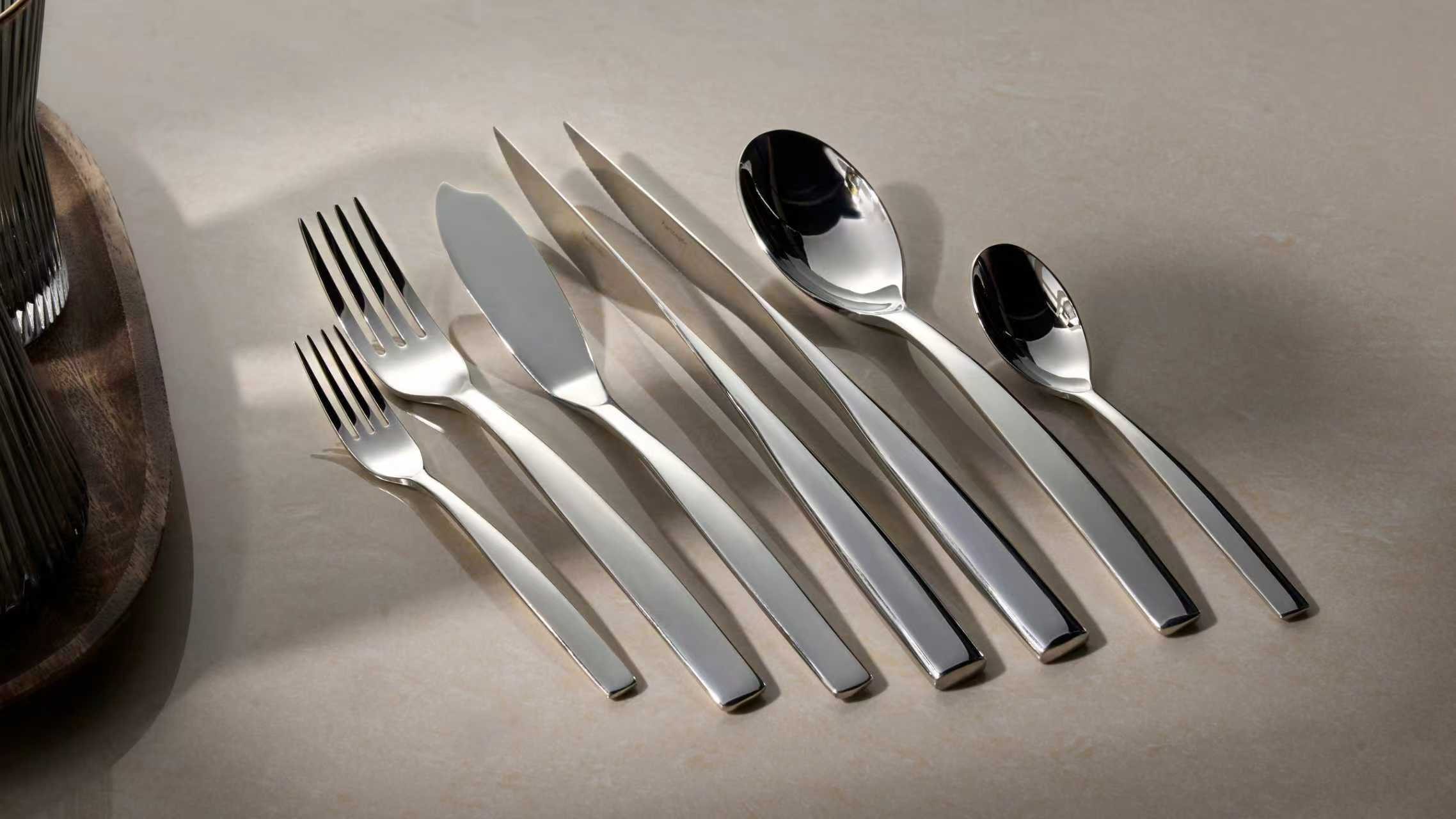 Hanseatic Besteck-Set »EXCLUSIVE«, (Set, 42 tlg.), stehendes Design von Ess- und Steakmessern