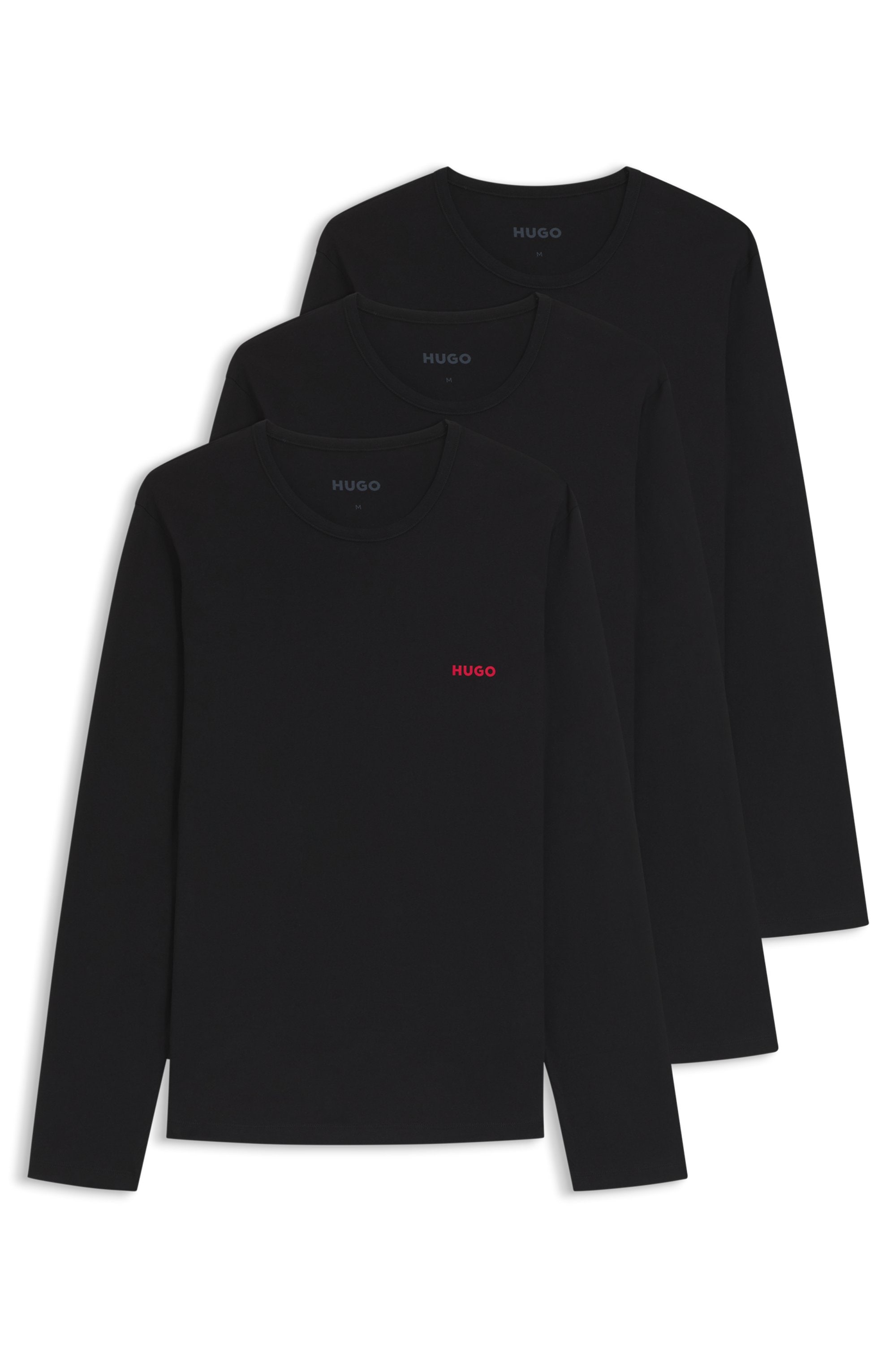 HUGO Underwear Langarmshirt »LS-SHIRT RN TRIPLET«, (Set, 3er Pack)