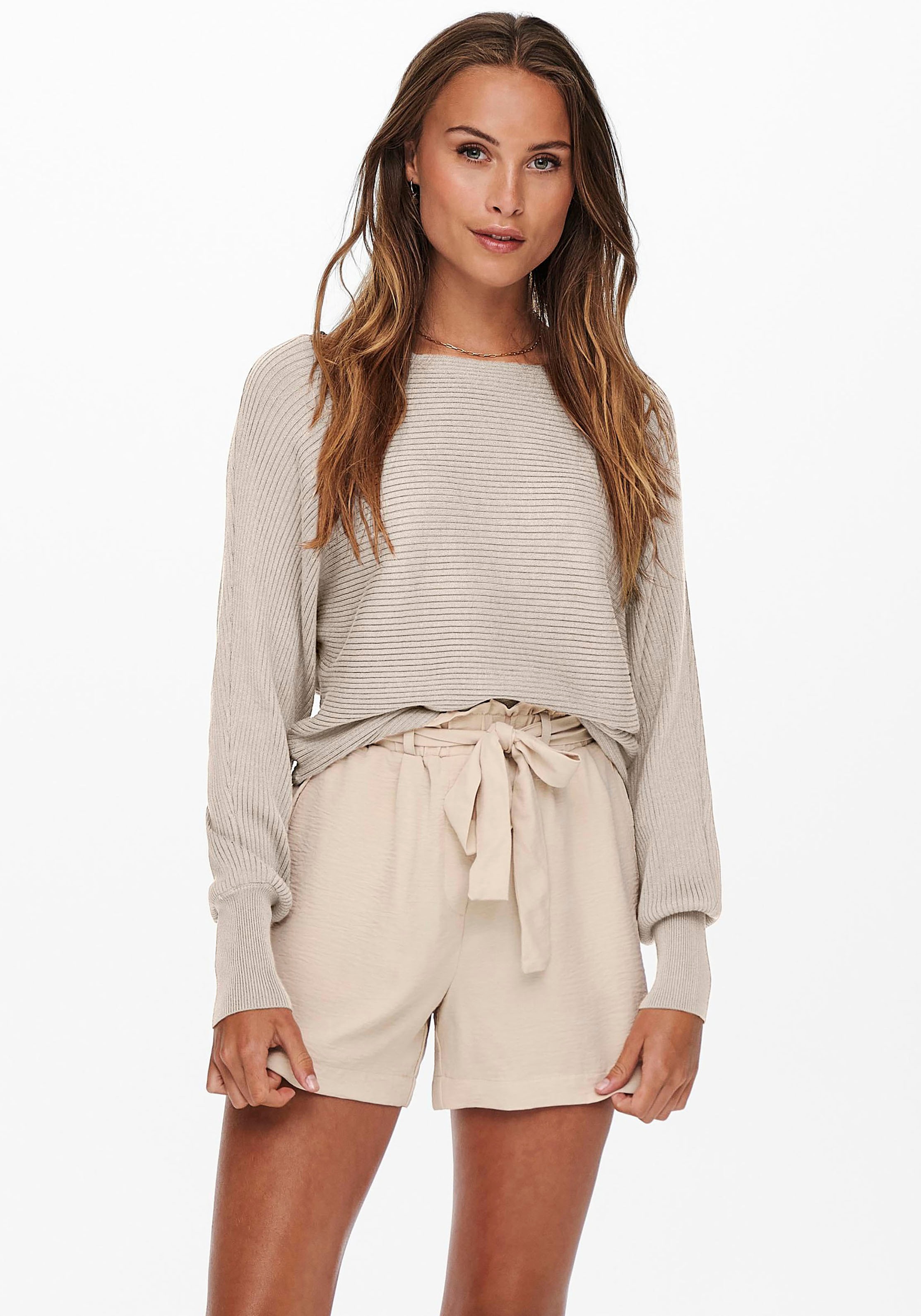 ONLY Strickpullover "ONLADALINE L/S SHORT PULLO KNT NOOS" Viskosemischung, günstig online kaufen