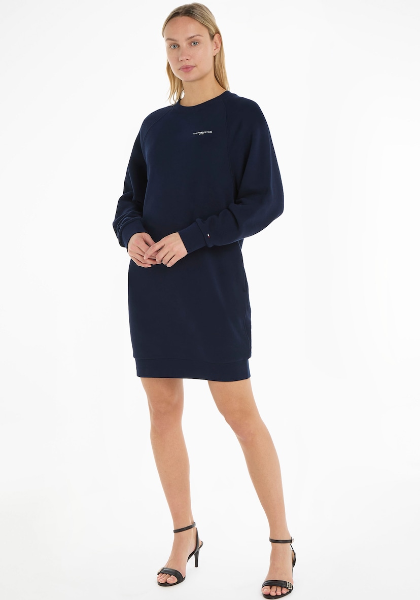 Tommy Hilfiger Curve Sweatkleid »CRV 1985 MINI CORP C-NK DRS LS«, PLUS SIZE  CURVE,mit Tommy Hilfiger Mini Logo-Schriftzug online bestellen | BAUR