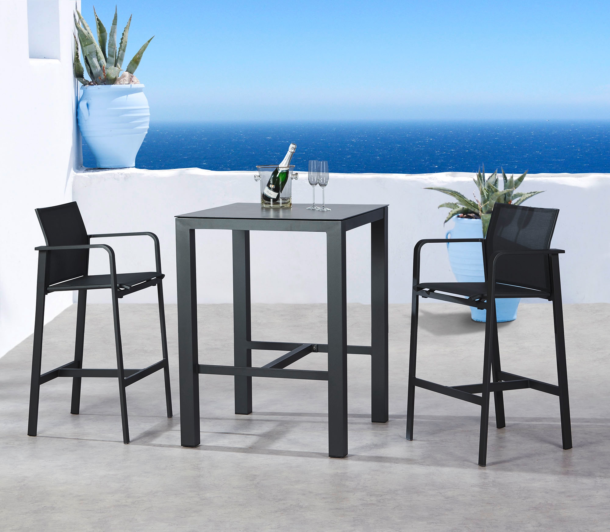 Best Gartenlounge-Hocker »Rhodos«, Outdoor