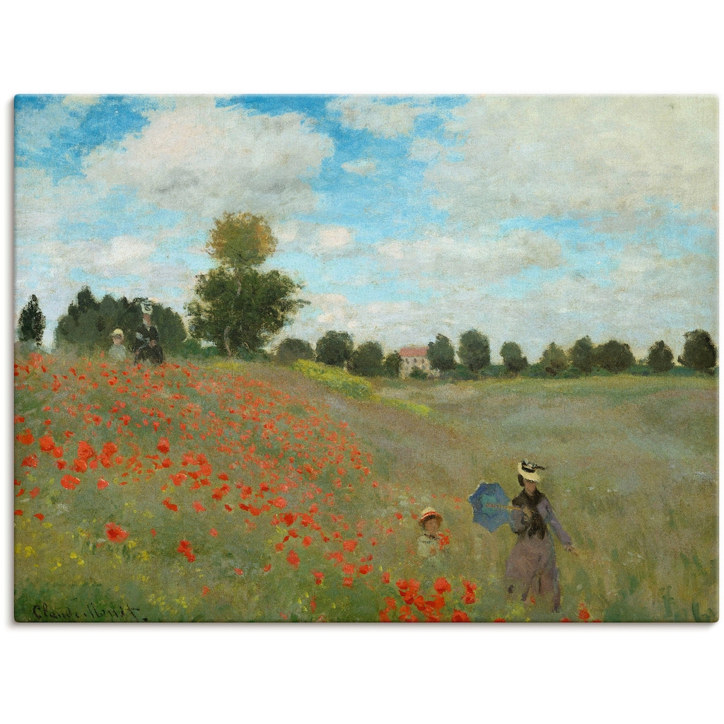 Artland Wandbild »Mohnfeld bei Argenteuil. 1873«, Blumen, (1 St.)