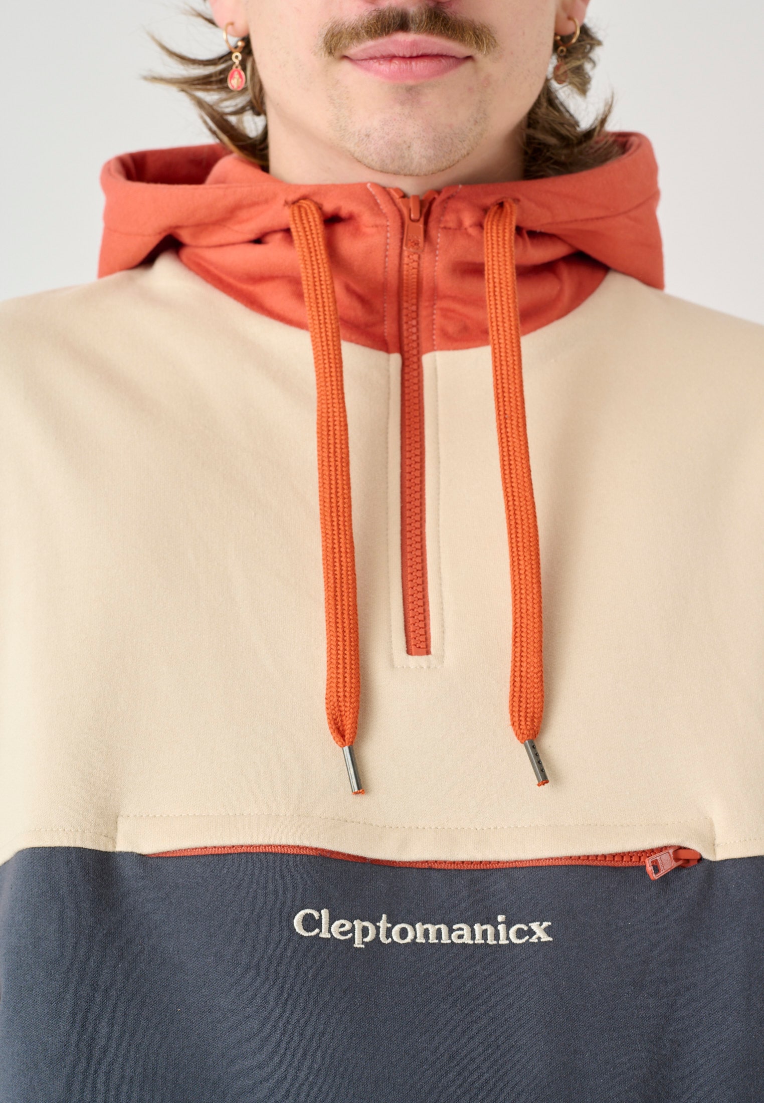 Cleptomanicx Kapuzensweatshirt »Hooded Block«, im lässigen Color-Blocking-Stil