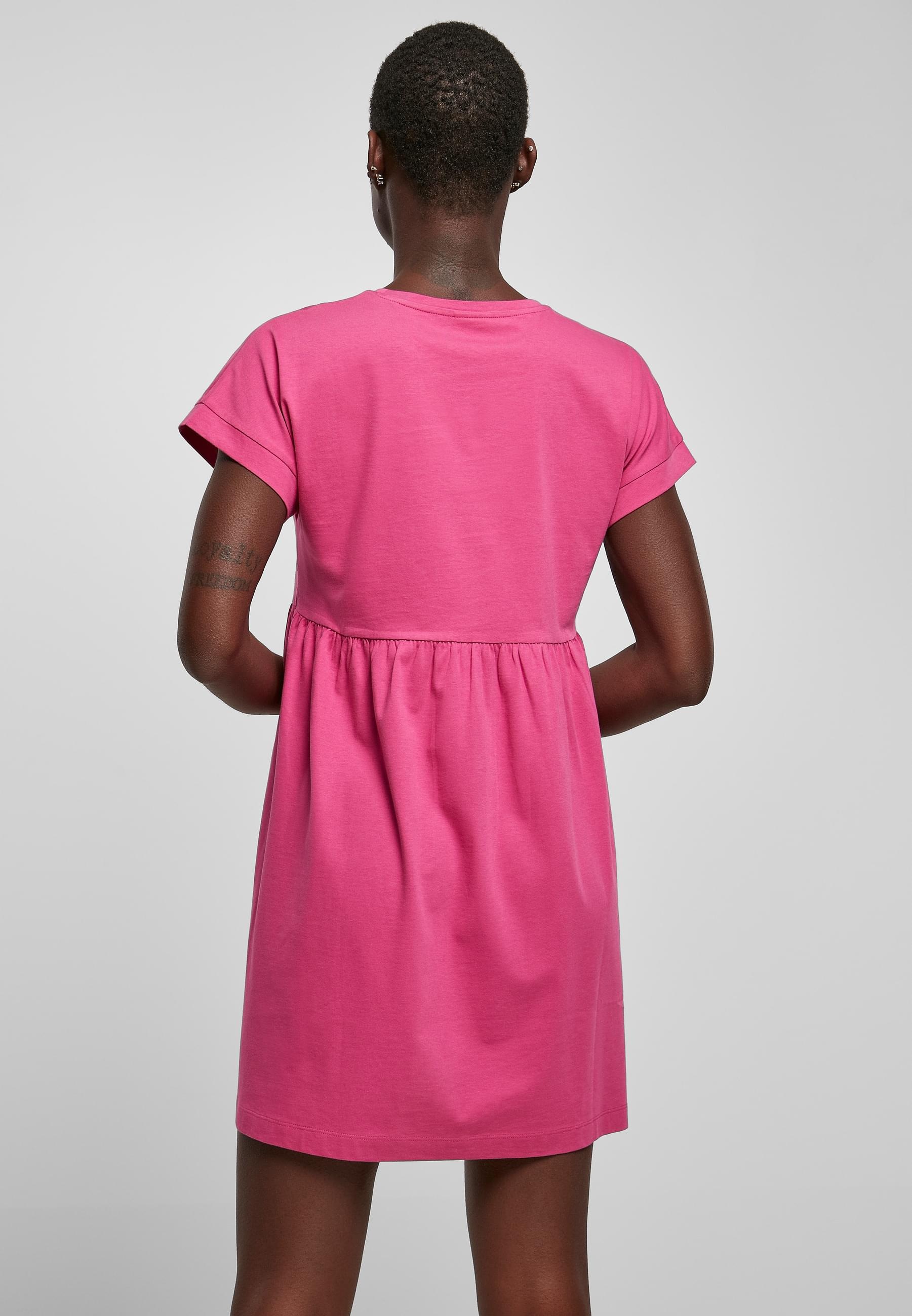 URBAN CLASSICS Shirtkleid »Urban Classics Damen Ladies Organic Empire Valance Tee Dress«, (1 tlg.)