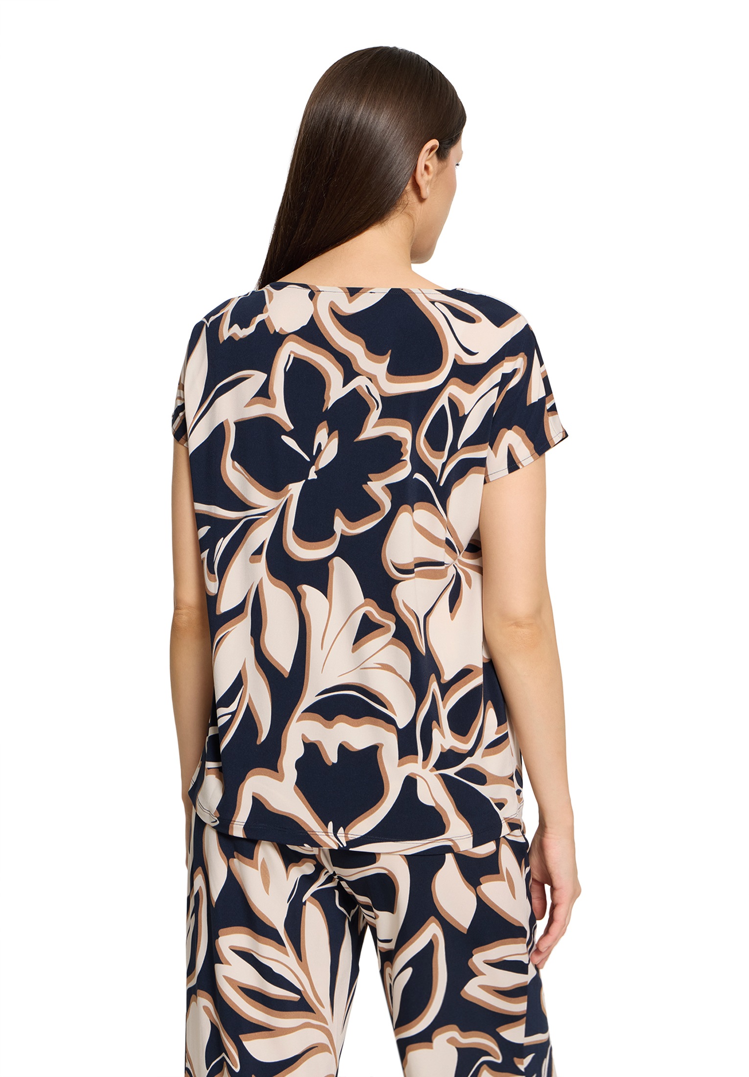 Betty Barclay Kurzarmshirt »Damen mit Wasserfallausschnitt« 1