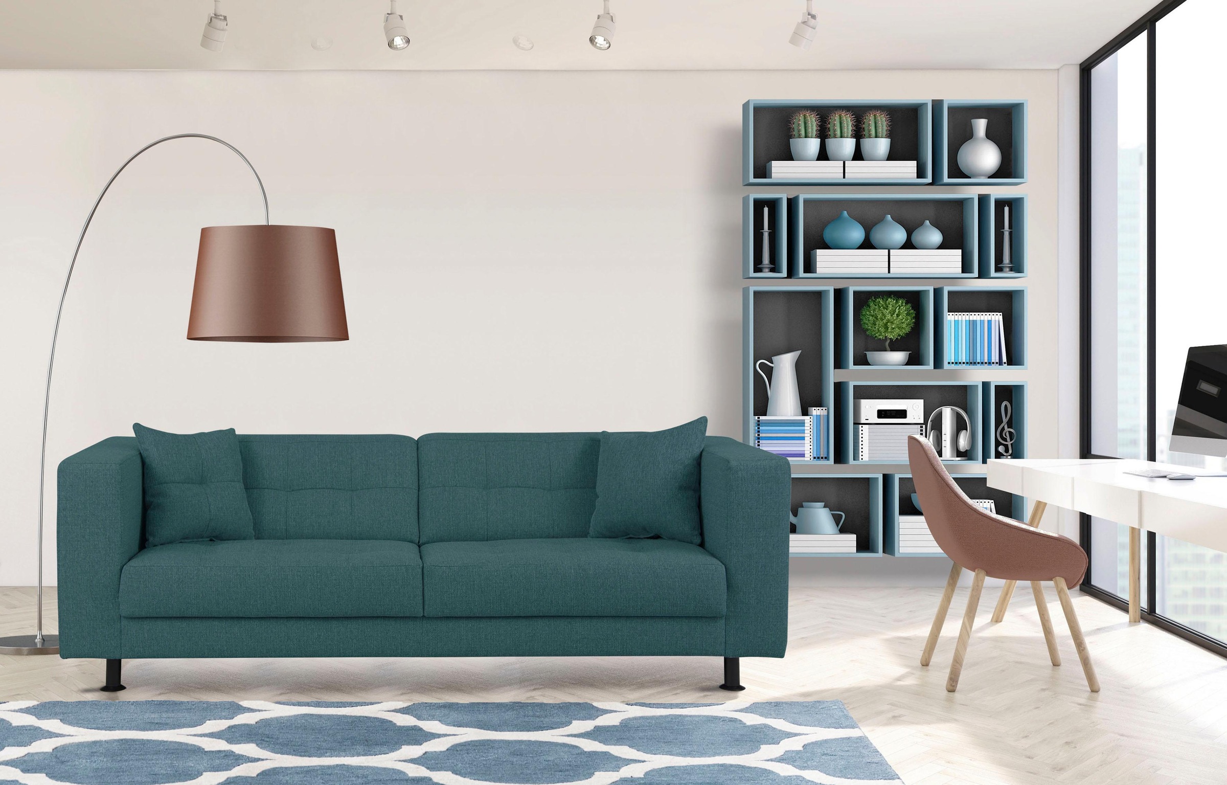 Home affaire 3-Sitzer "Bengo" mit Steppung im Sitz- und Rückenbereich, incl günstig online kaufen