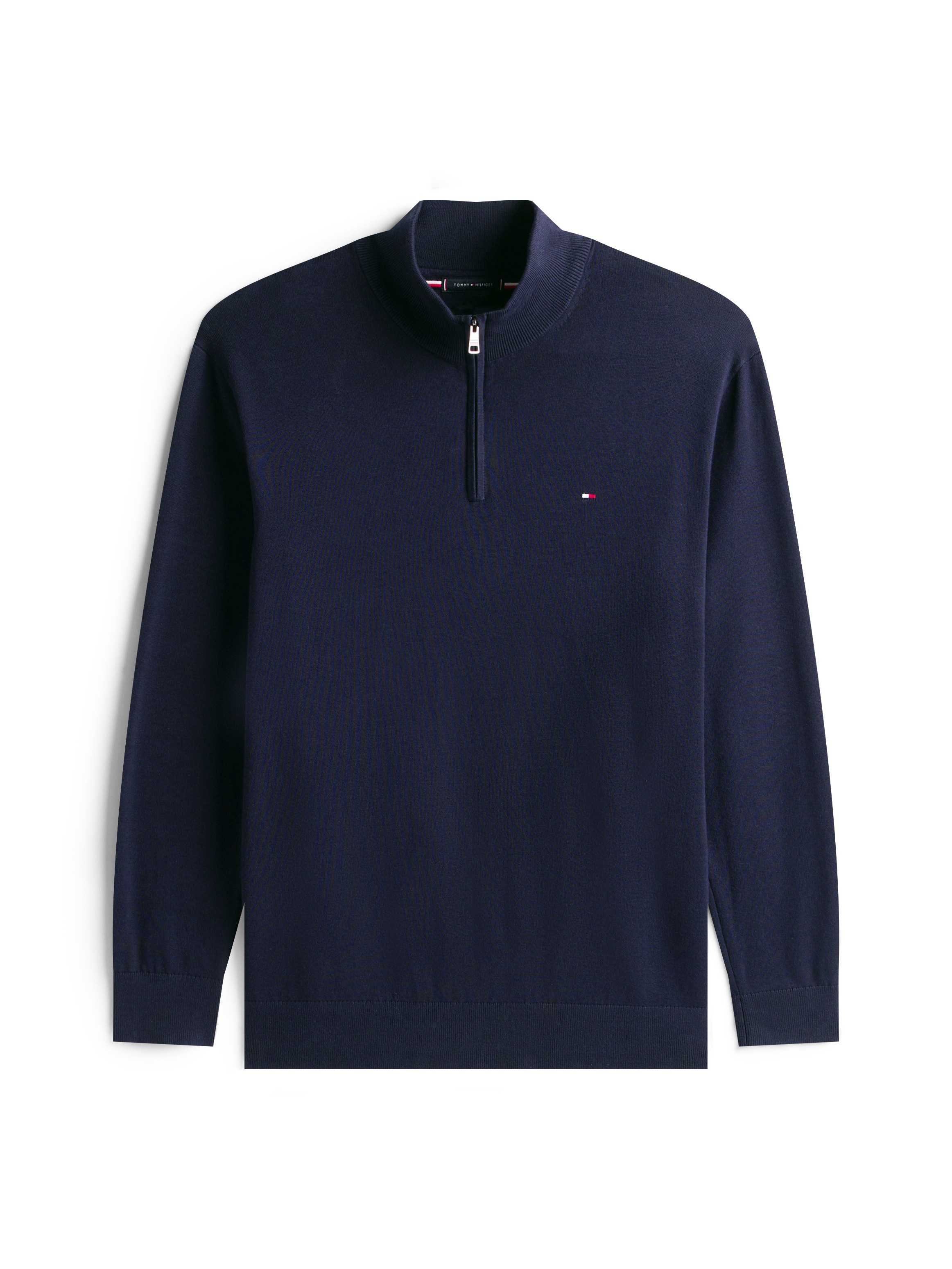 Thumbnail - Tommy Hilfiger Big & Tall Stehkragenpullover "BT-ESSENTIAL COTTON ZIP MOCK-B" Großen Größen