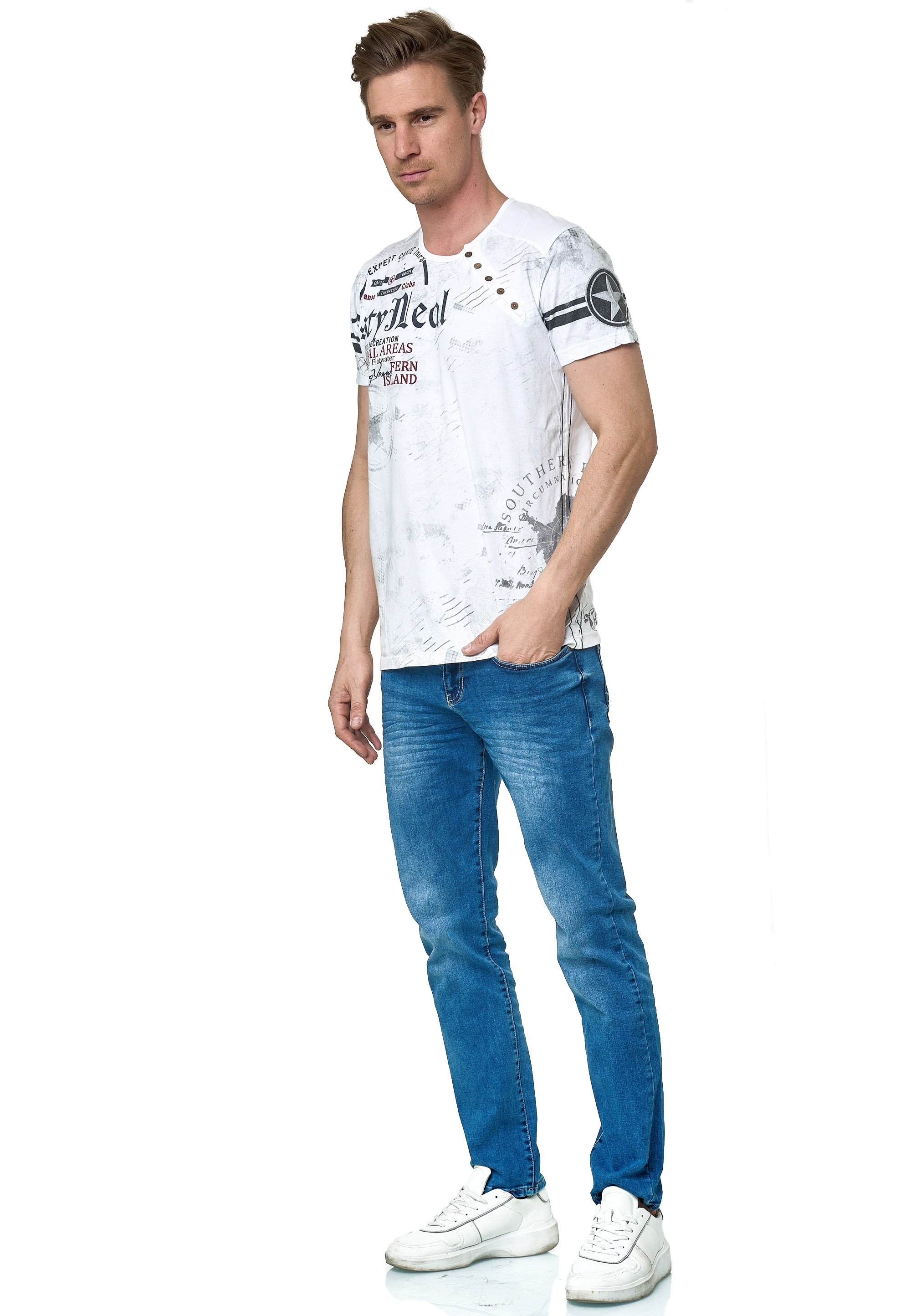 Rusty Neal T-Shirt, mit coolem Logo-Print