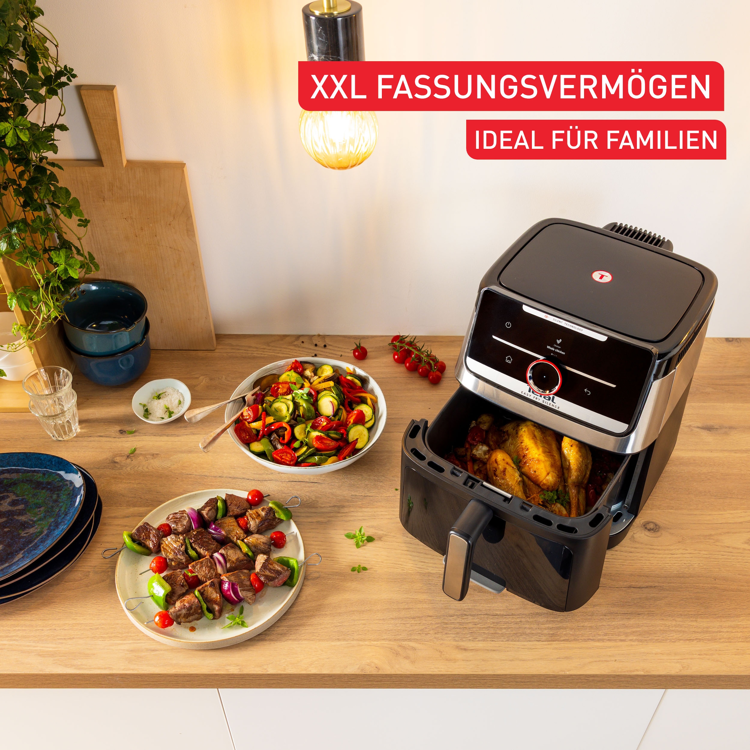 Tefal Heißluftfritteuse »Easy Fry Smart & Silence XXL« 1800 W