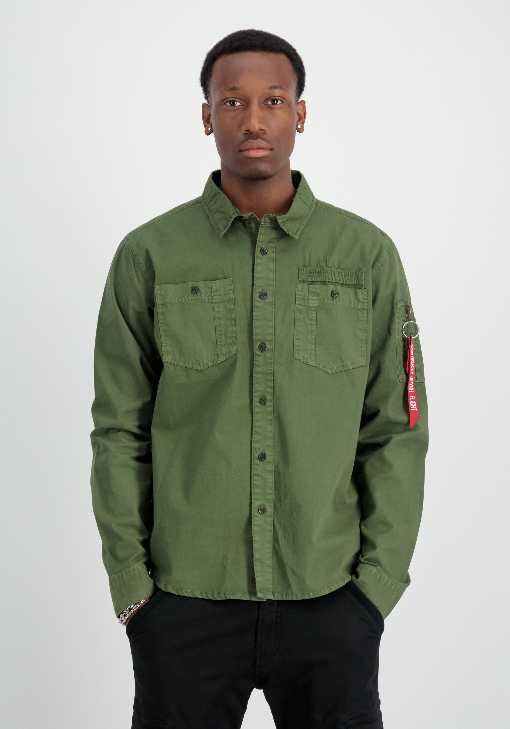 Thumbnail - Alpha Industries Oversize-Shirt "Alpha Industries Men - Shirts Air Force EMB Shirt"