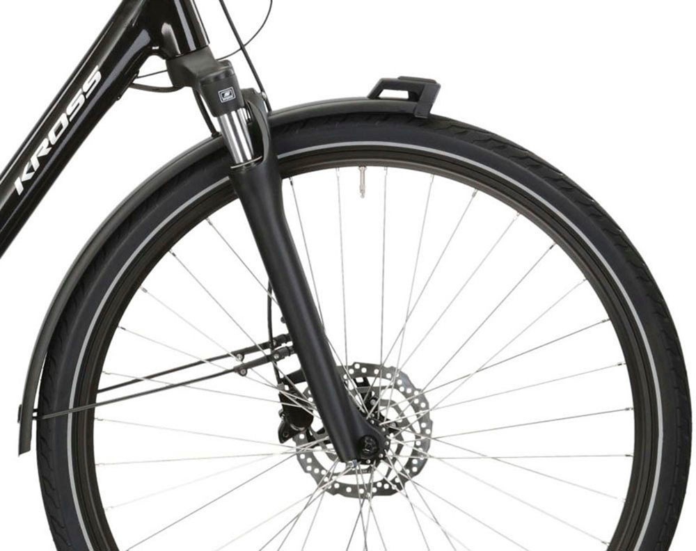 Kross »E-Citybike Sentio Hybrid 5.0 28 Zoll schwarz« 7 Gang Shimano NEXUS Schaltwerk Nabenschaltung Mittelmotor 250 W Pedelec, Elektrofahrrad für Damen und Herren