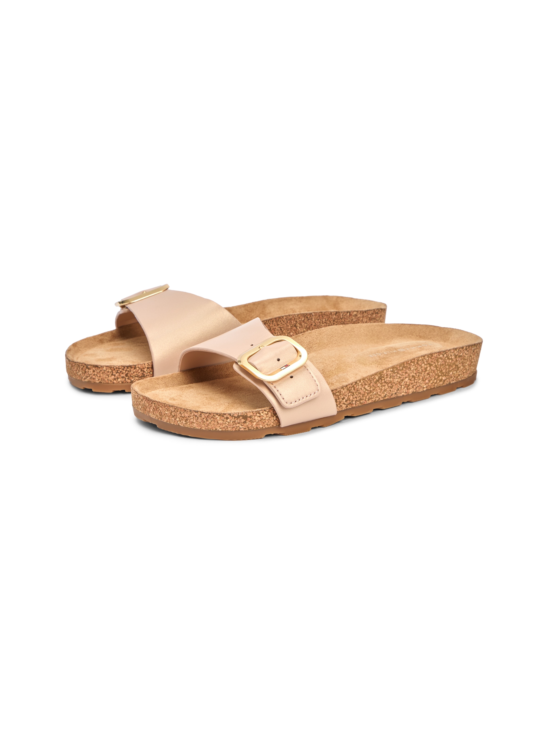 Tommy Hilfiger Pantolette "TH CLASSIC CORK SANDAL PEARL LTH" Strandschuh, P günstig online kaufen