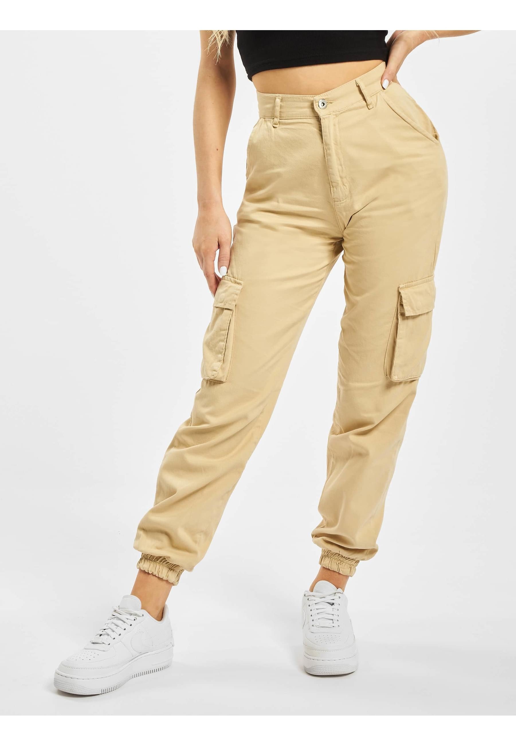 DEF Stoffhose »DEF Damen Aya Cargopants«, (1 tlg.)