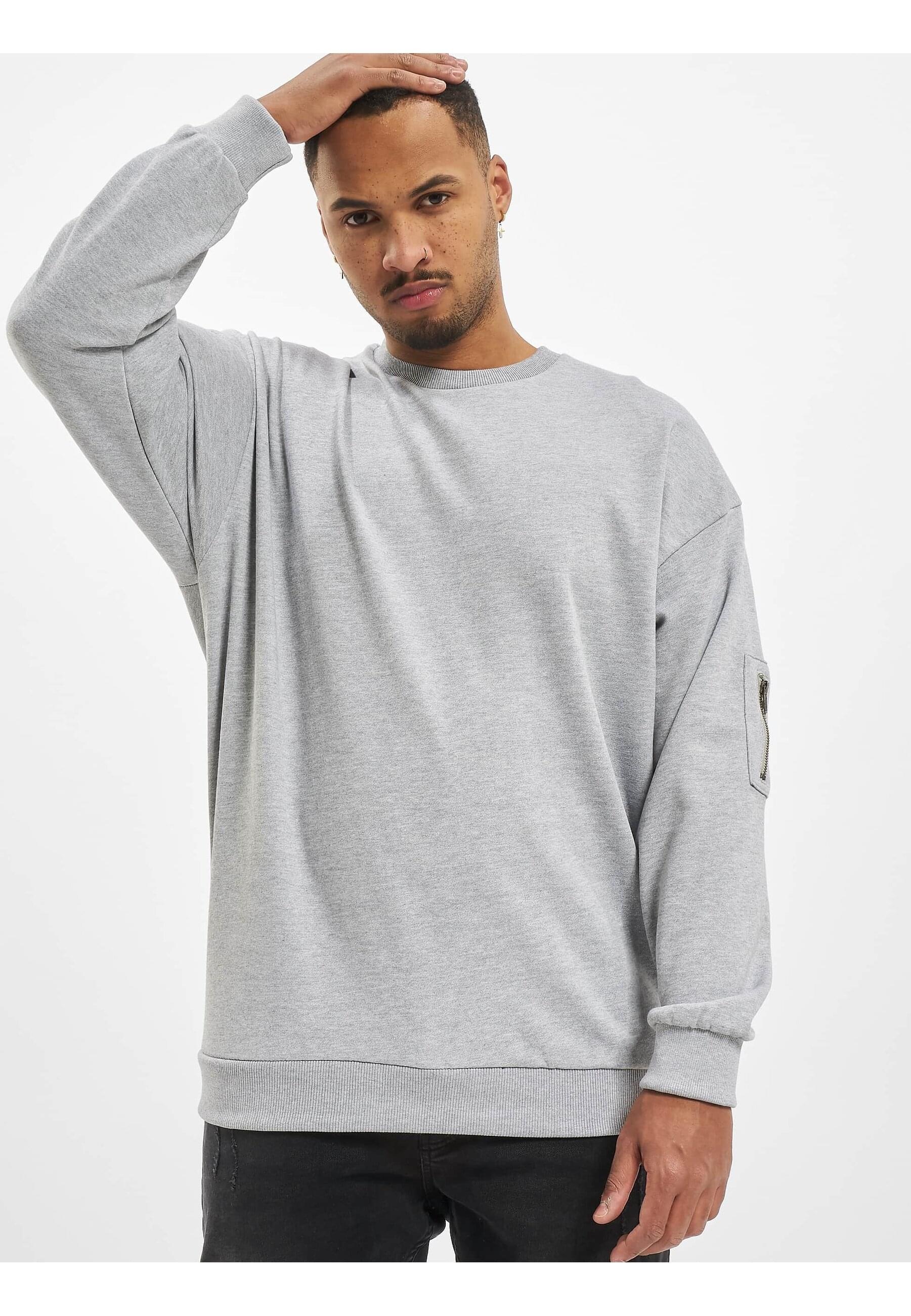 DEF Rundhalspullover »DEF Herren Crewneck Joe«, (1 tlg.)