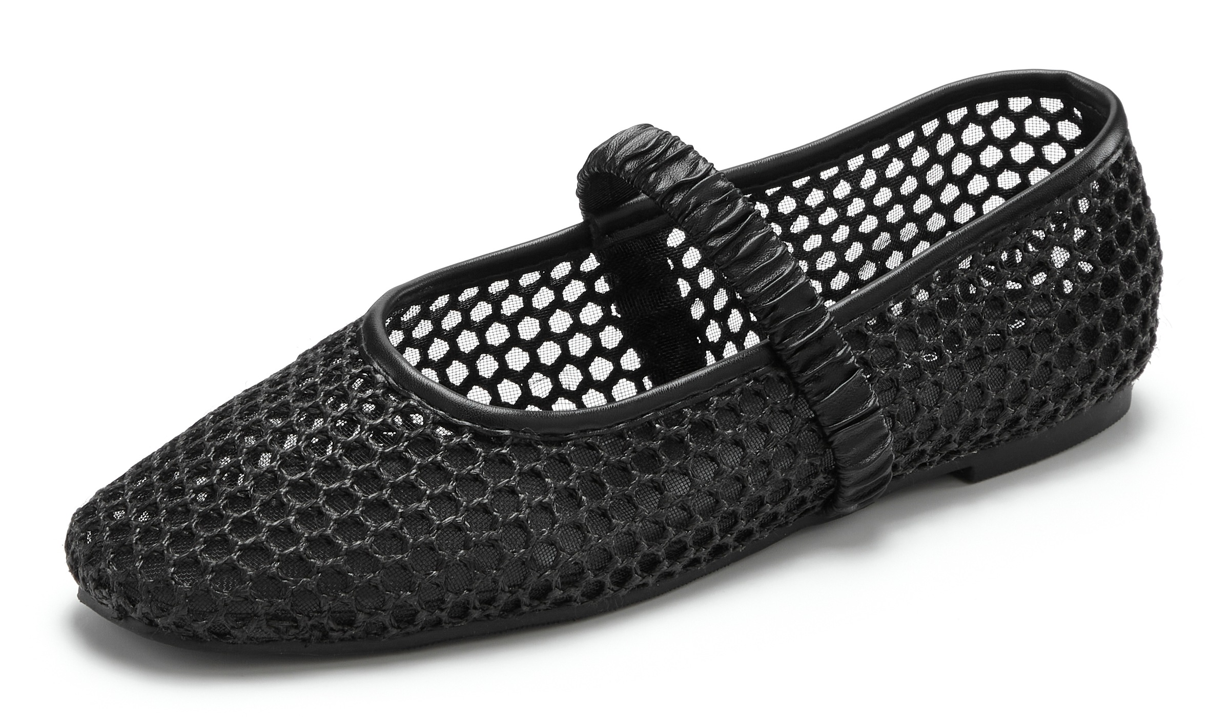 French Connection Ballerina »Freizeitschuh,«  Modische Ballerina aus Raffia