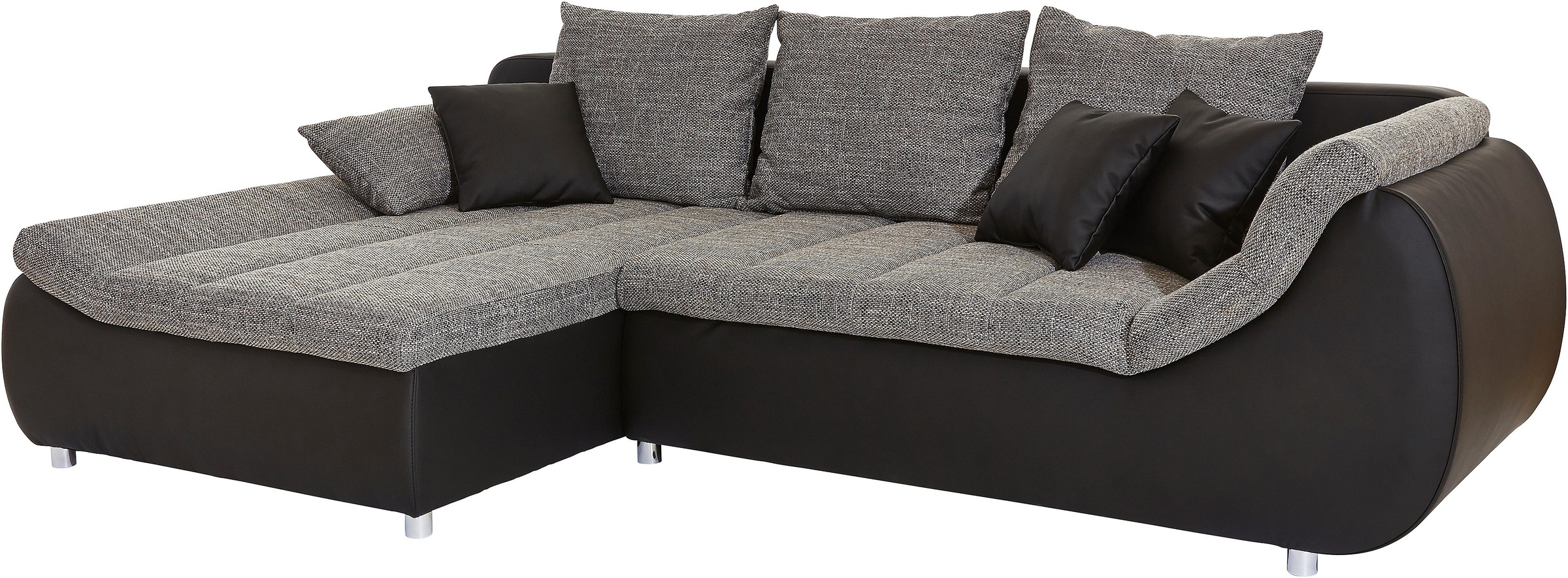 INOSIGN Ecksofa "Imola elegant und bequem, aktuelle Steppung im Sitz, L-For günstig online kaufen
