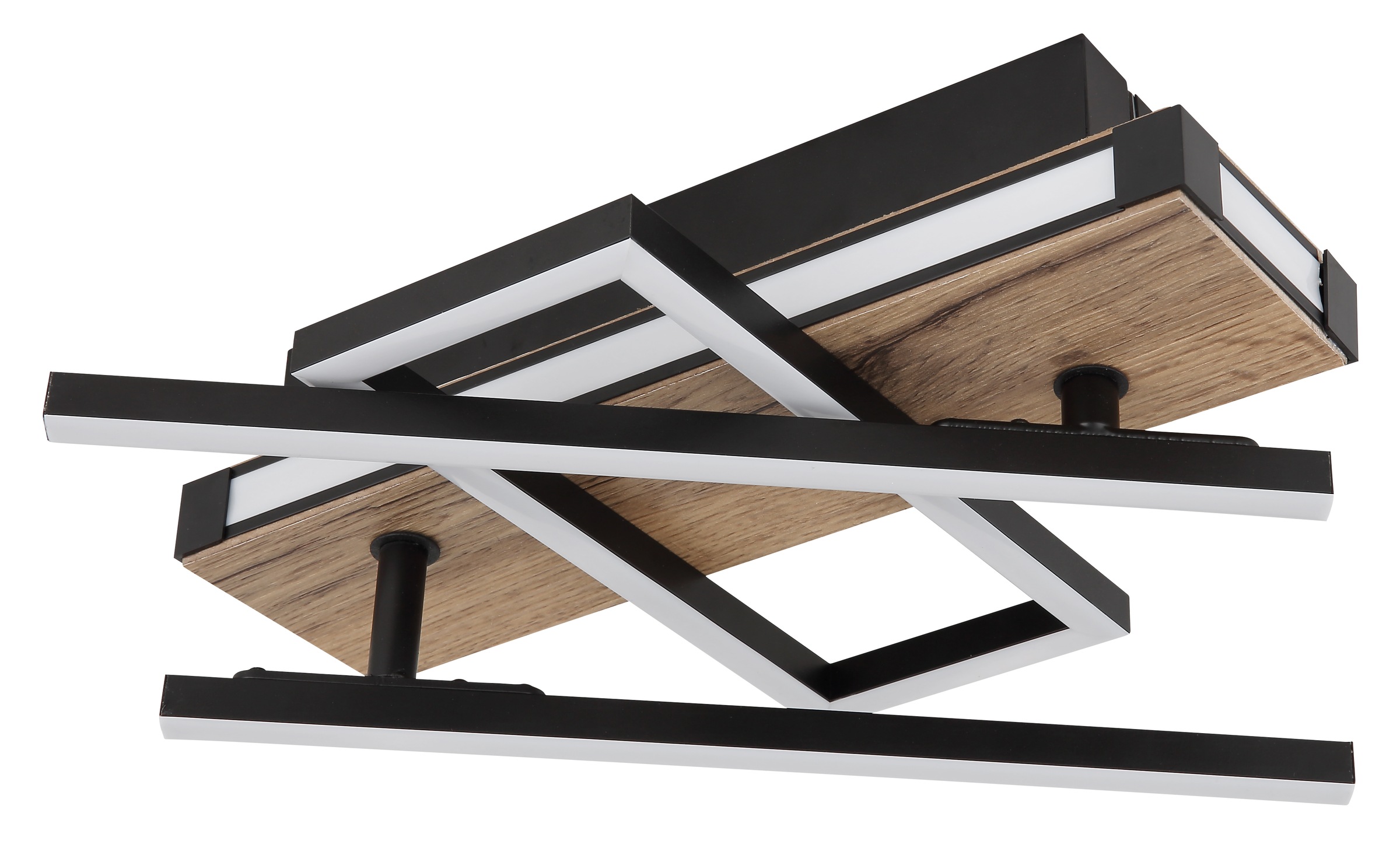 GLOBO LIGHTING Deckenleuchte »COLLI« LED-Modul 1 Stk. Warmweiß Dreh-/Schwenkbare Deckenleuchte schwarz matt mit Memoryfunktion