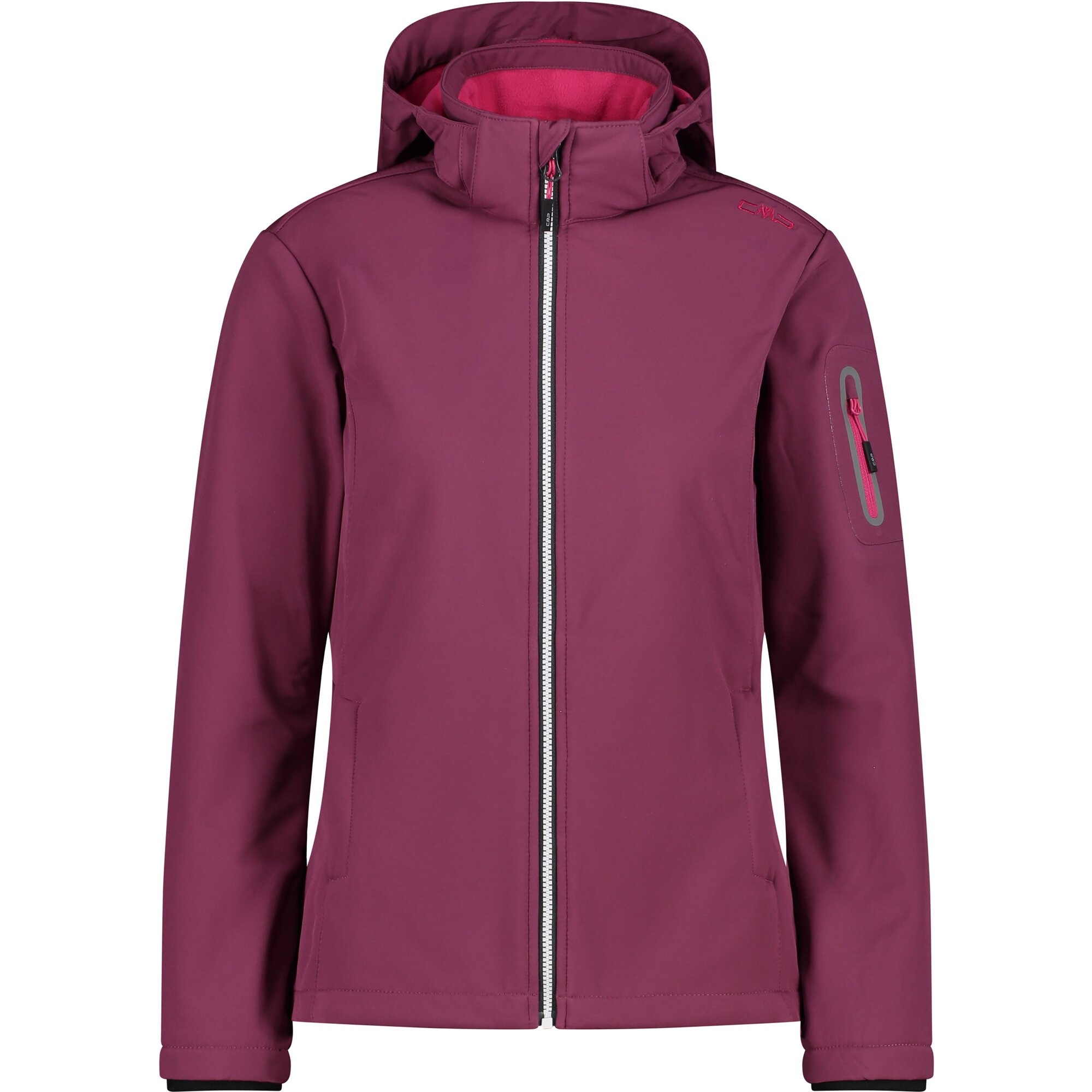 CMP Softshelljacke »WOMAN JACKET ZIP HOOD«, (1 St.), Wärmend & wind- & wasserabweisend