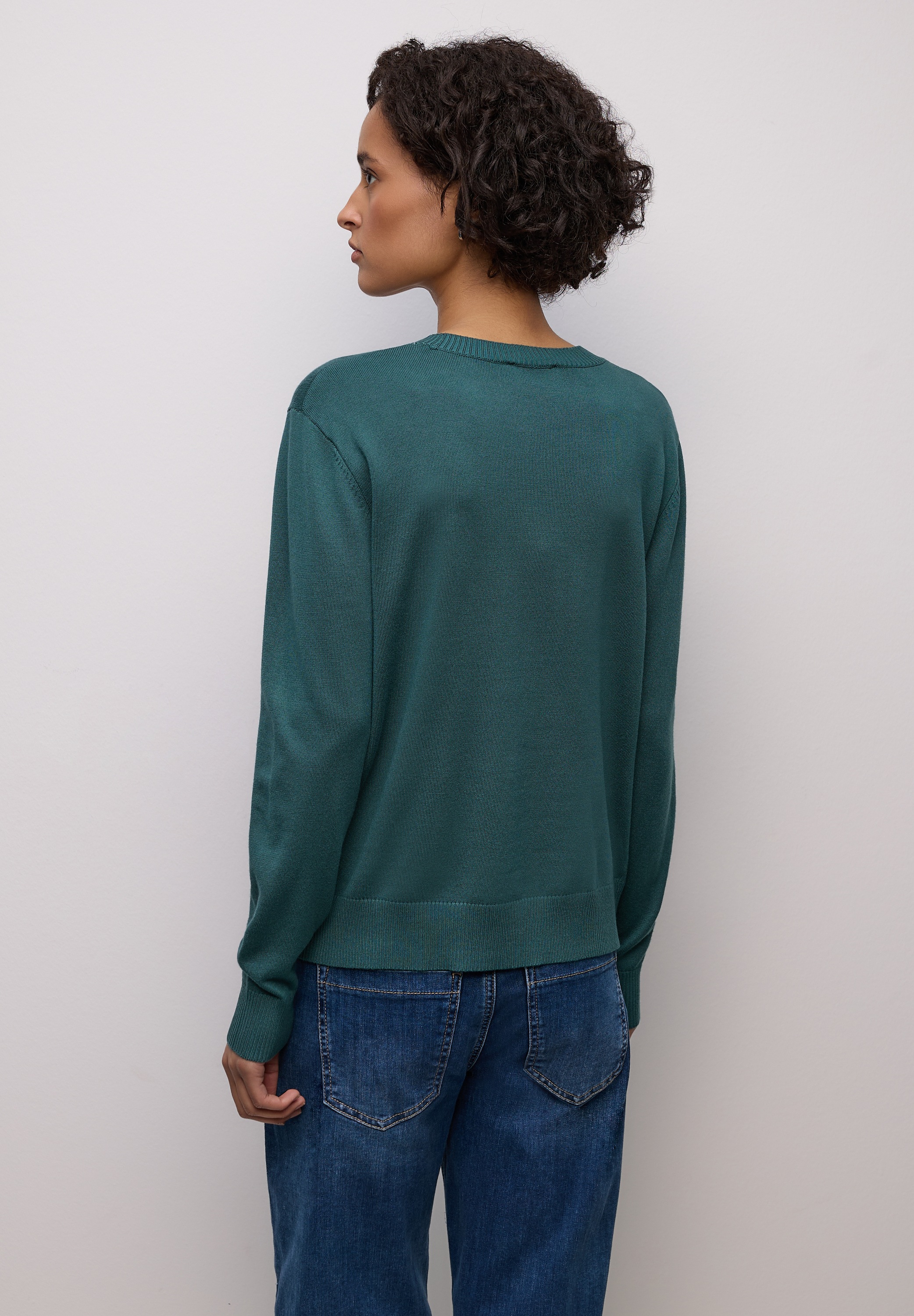 Street One Women's Crewneck Pullover Mediterranean Green 42 2