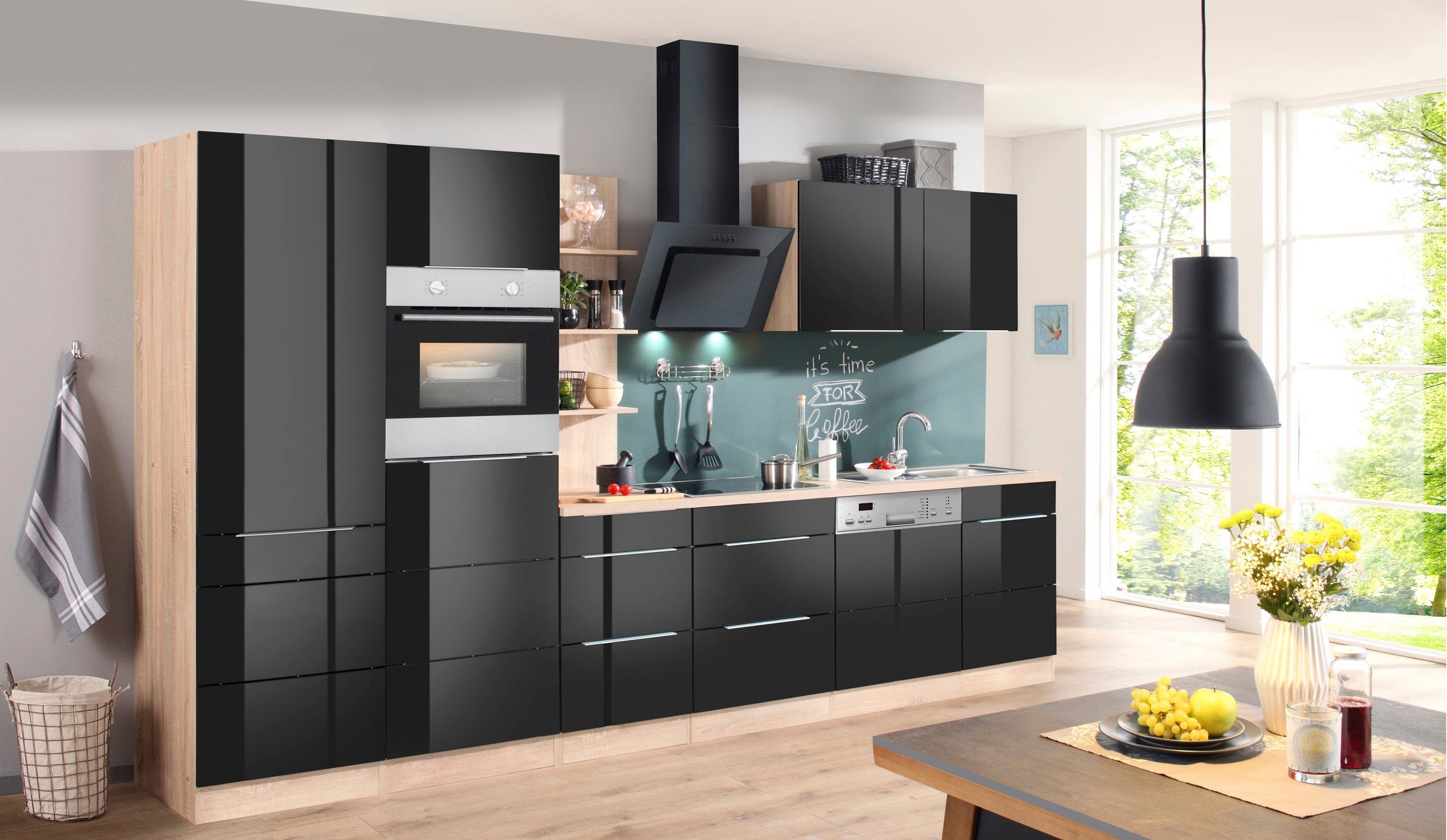 KOCHSTATION Küchenzeile "KS-Brindisi Breite 340 cm" wahlweise mit E-Geräten günstig online kaufen