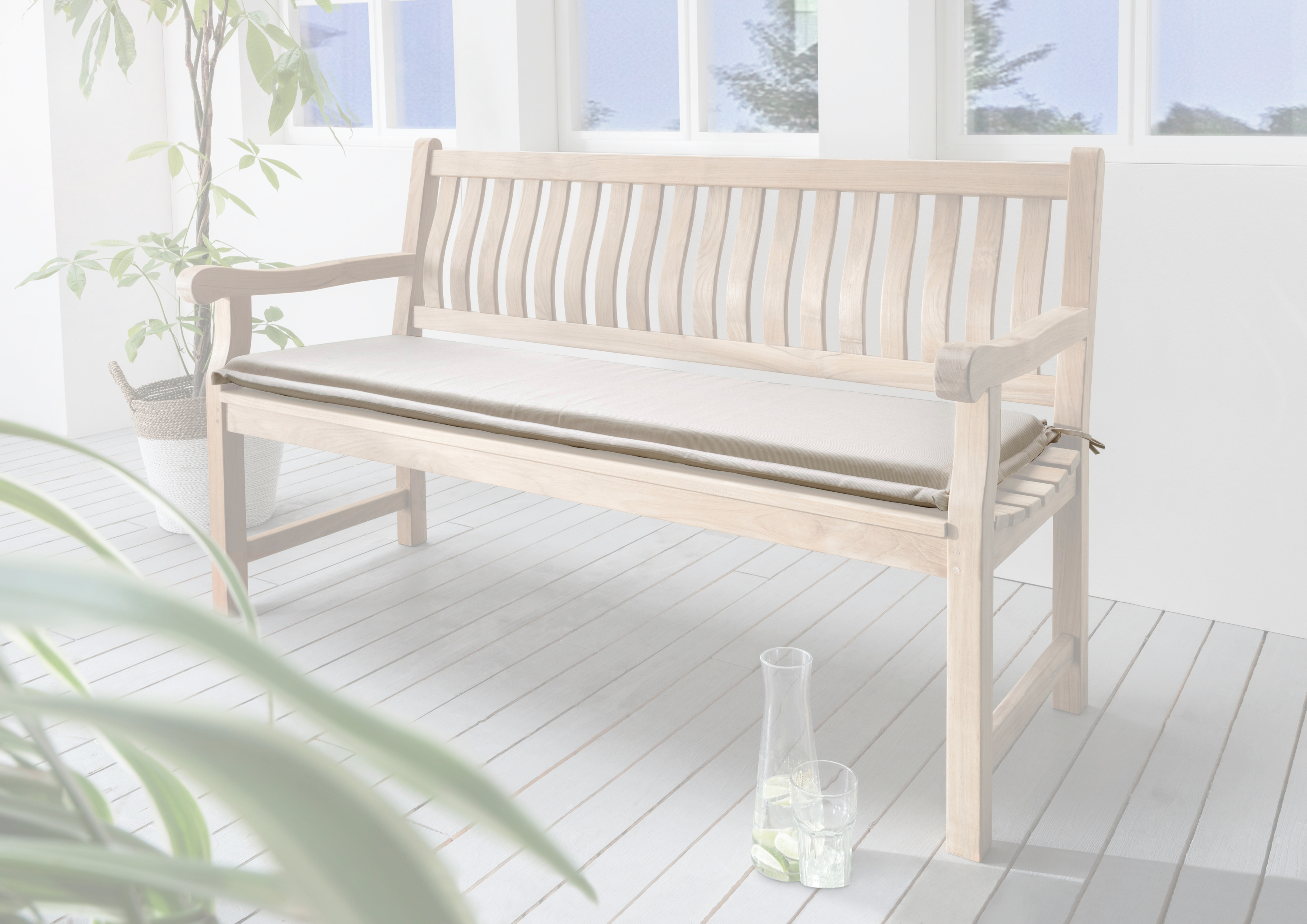 Bankauflage »POLSTER«, Polster für Gartenbank 140x45x5cm, in verschiedenen Farben
