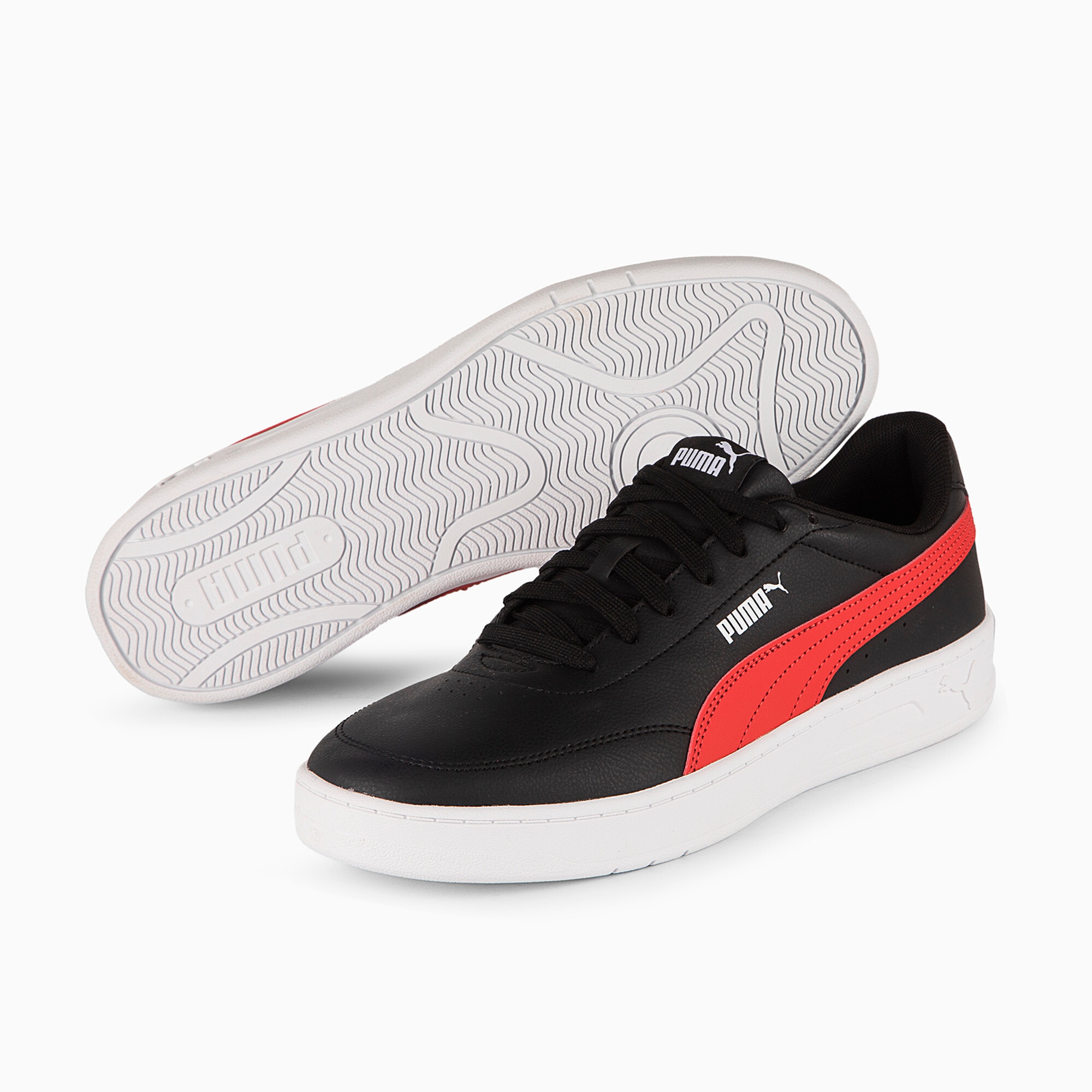 PUMA Sneaker "COURT CLASSIC CLEAN" mit SoftFoam+ Innensohle, mit Synthetik-Obermaterial, mit Schnürung