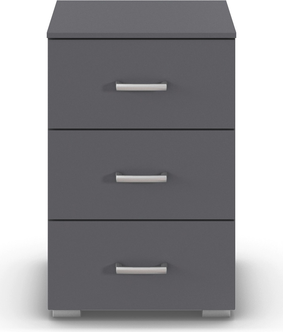 rauch Nachtkommode »Gamma« Breite 40 cm / Höhe 61 cm, verschiedene Griffvarianten/-Farben,  mit 3 geräumigen Schubladen MADE IN GERMANY