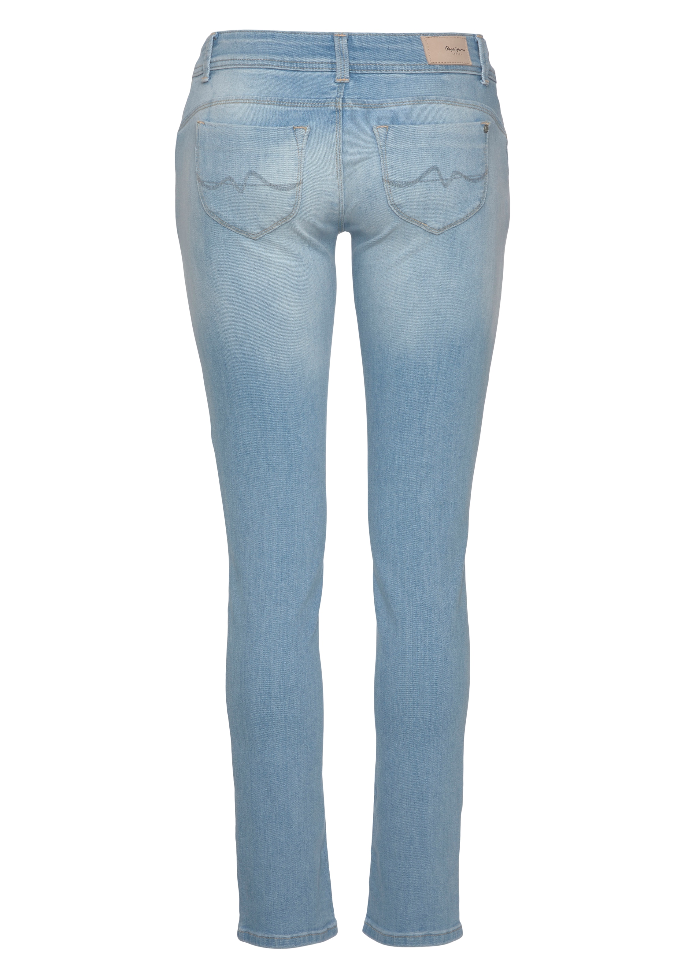 Pepe Jeans Slim-fit-Jeans "NEW BROOKE", mit 1-Knopf Bund und Reißverschlusstasche