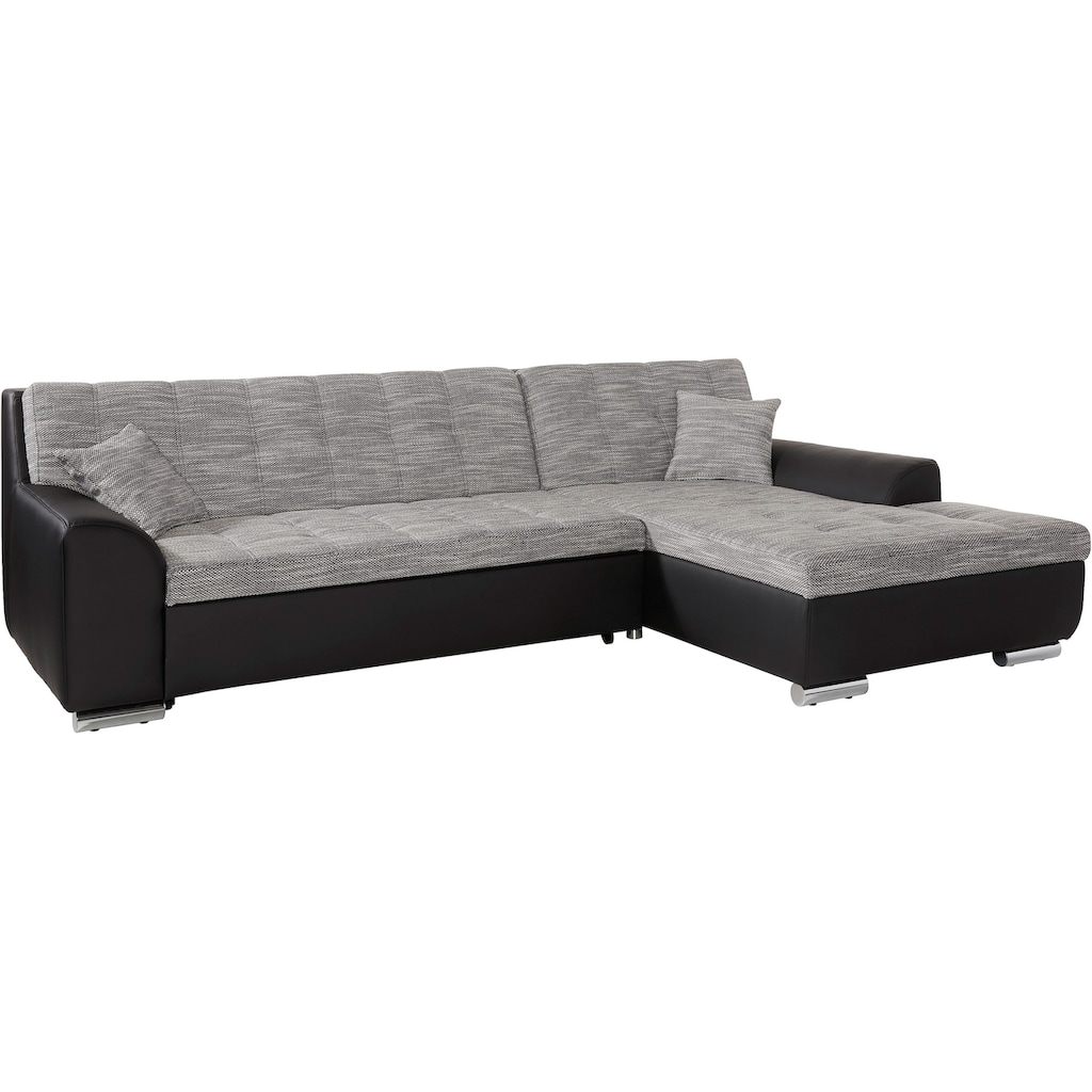 DOMO collection Ecksofa »Treviso«, wahlweise mit Bettfunktion, auch in Cord