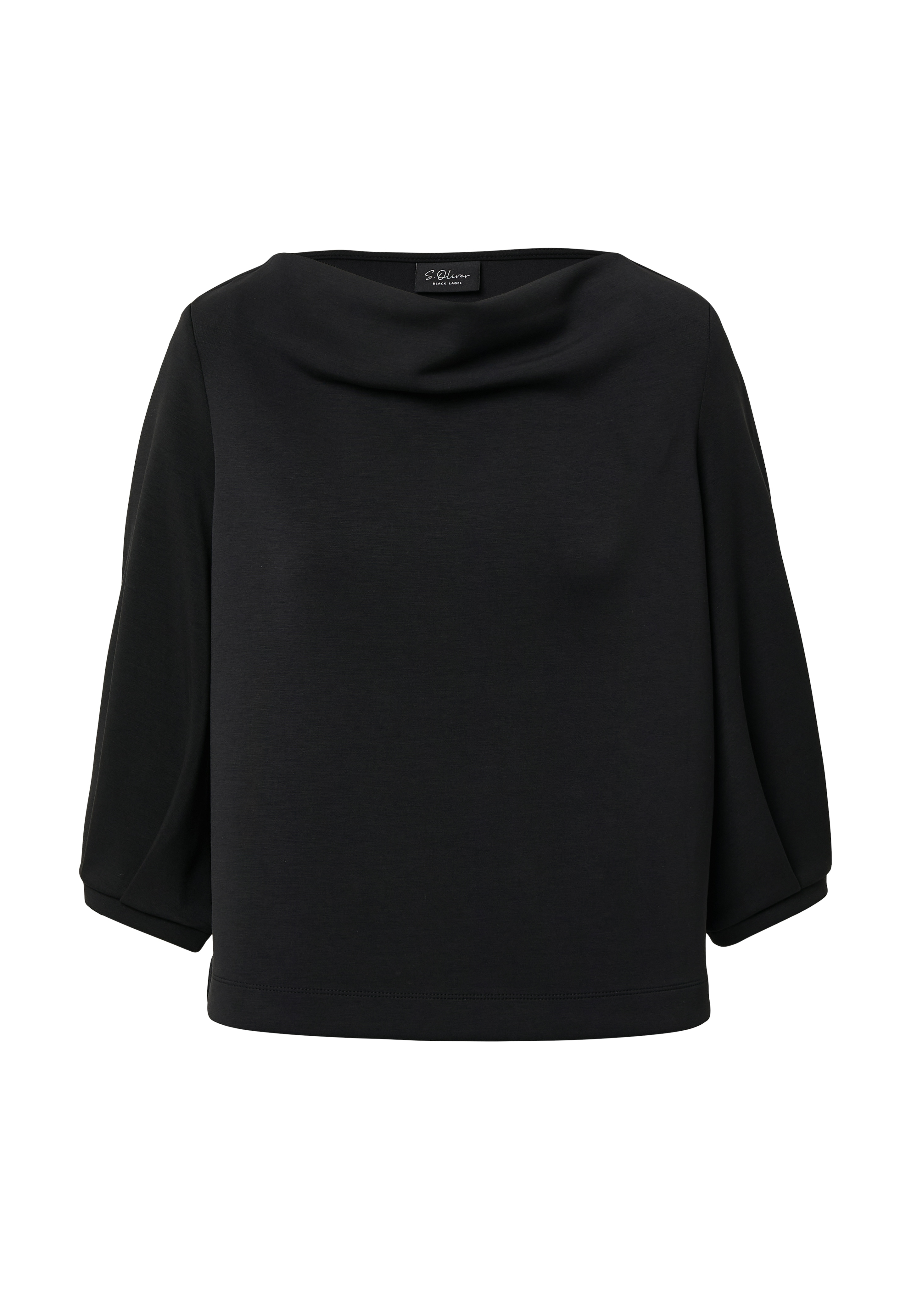 Thumbnail - s.Oliver BLACK LABEL Sweatshirt, mit Wasserfall Ausschnitt