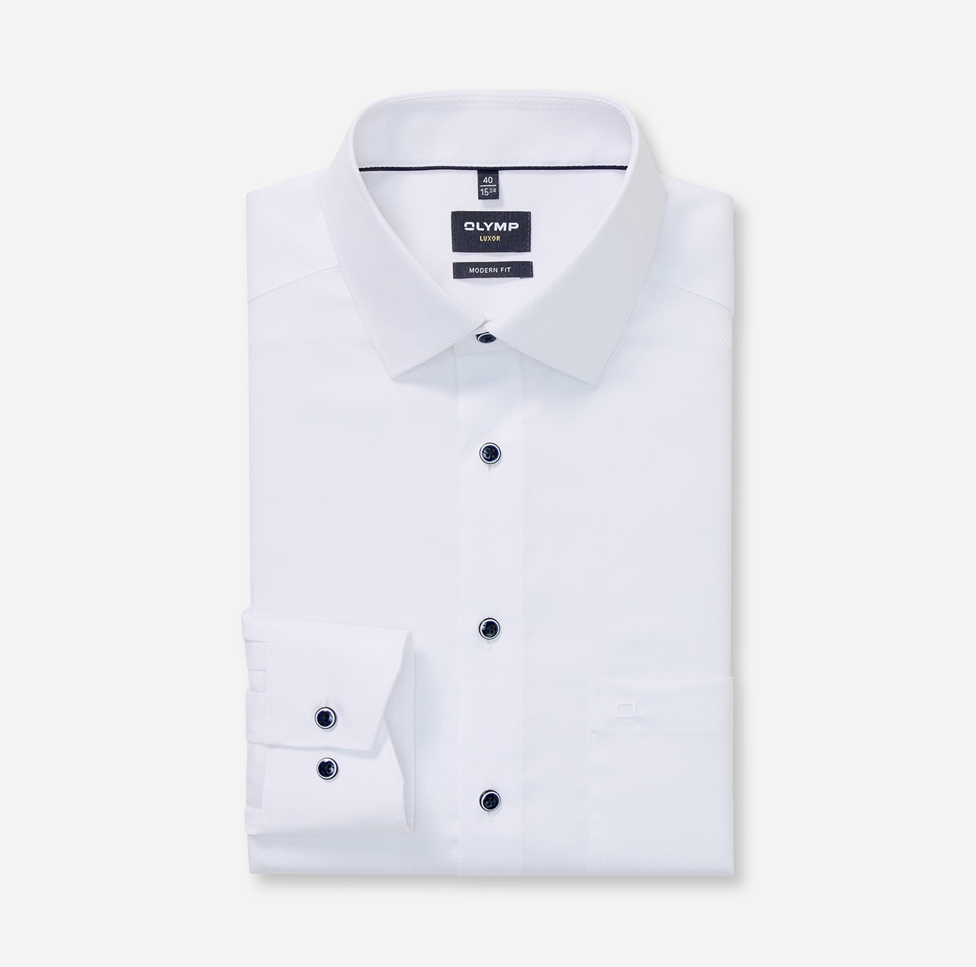 OLYMP Langarmhemd »Luxor« modern fit, New-Kentkragen, Businesshemd, verlängerter Arm