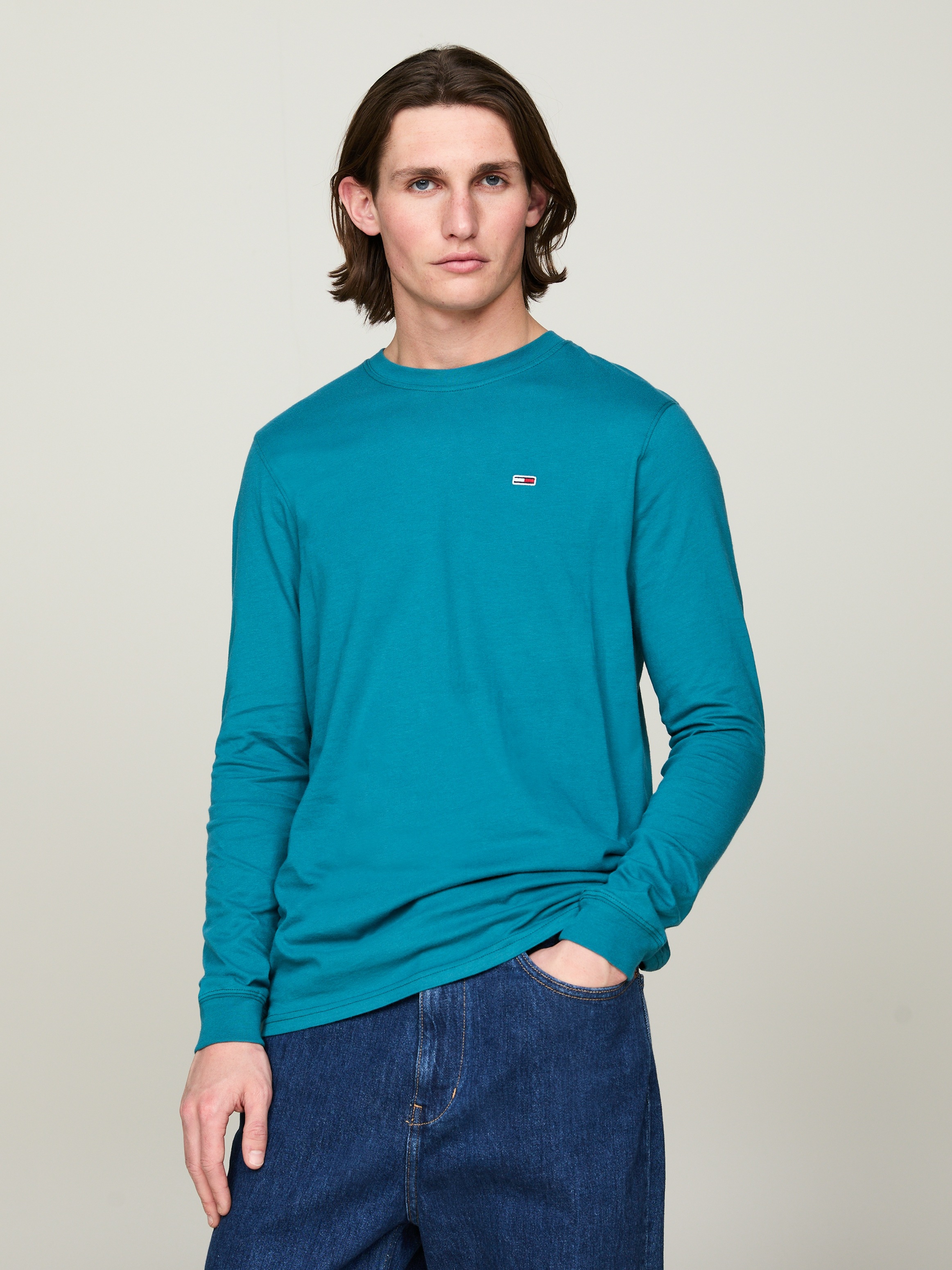 Tommy Jeans Plus Langarmshirt "TJM SLIM 2PACK L/S EXT", mit Rundhalsausschn günstig online kaufen