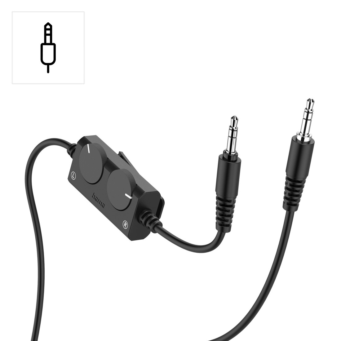 Hama HiFi-Kopfhörer »TV-Kopfhörer (6 m langes Kabel, getrennte Lautstärke links u. rechts)«
