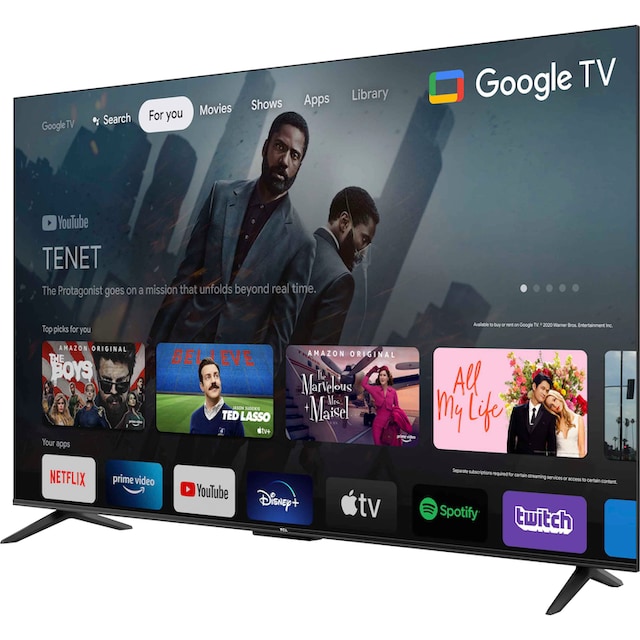 TCL LED-Fernseher »55P631X1«, 139 cm/55 Zoll, 4K Ultra HD, Android TV-Google  TV-Smart-TV, HDR10, 60Hz Motion Clarity, Metallgehäuse | BAUR