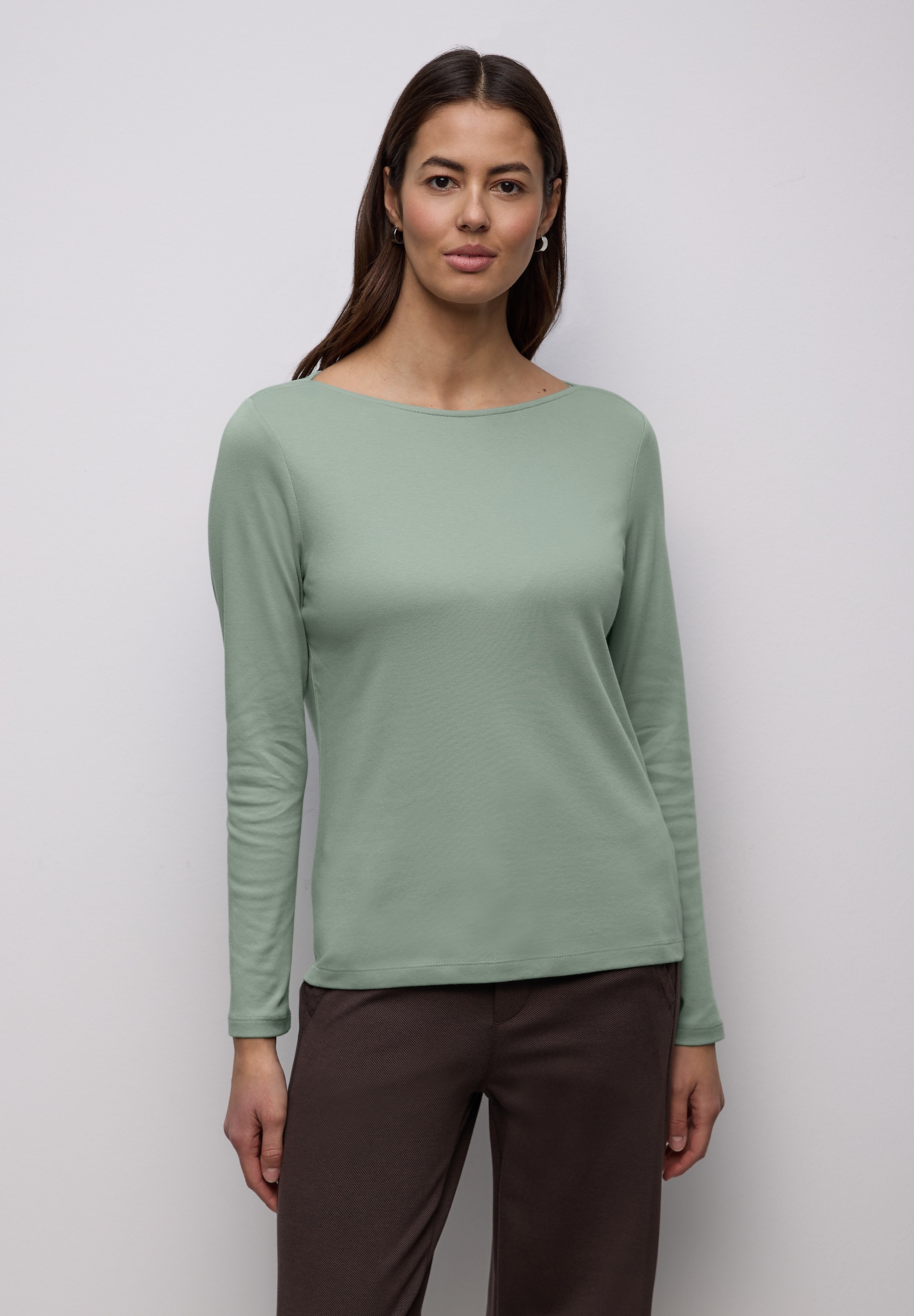 STREET ONE Langarmshirt mit U-Boot-Ausschnitt günstig online kaufen