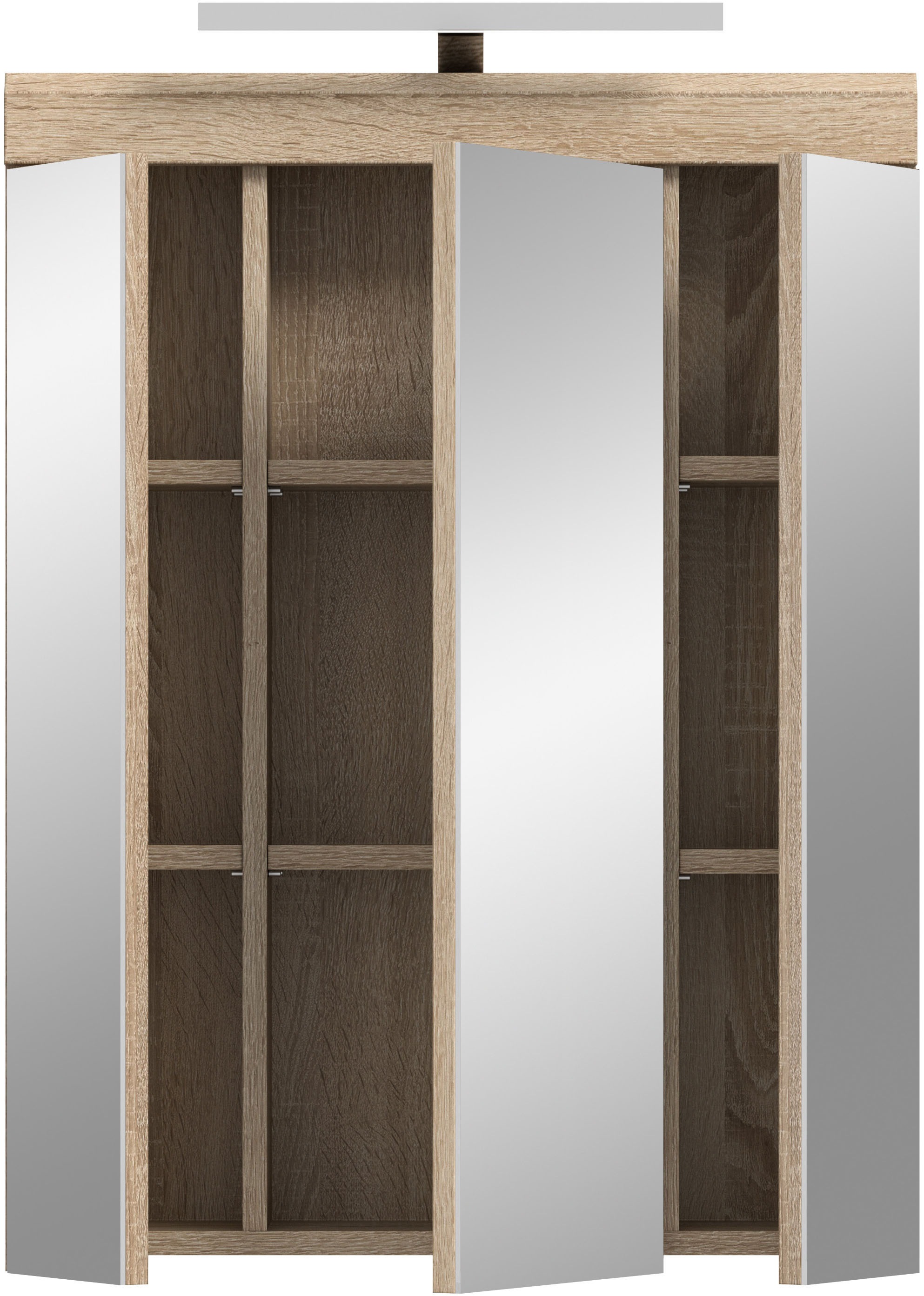 INOSIGN Spiegelschrank "SIENA, Breite 60cm, inkl. Beleuchtung, 3 Spiegeltür günstig online kaufen