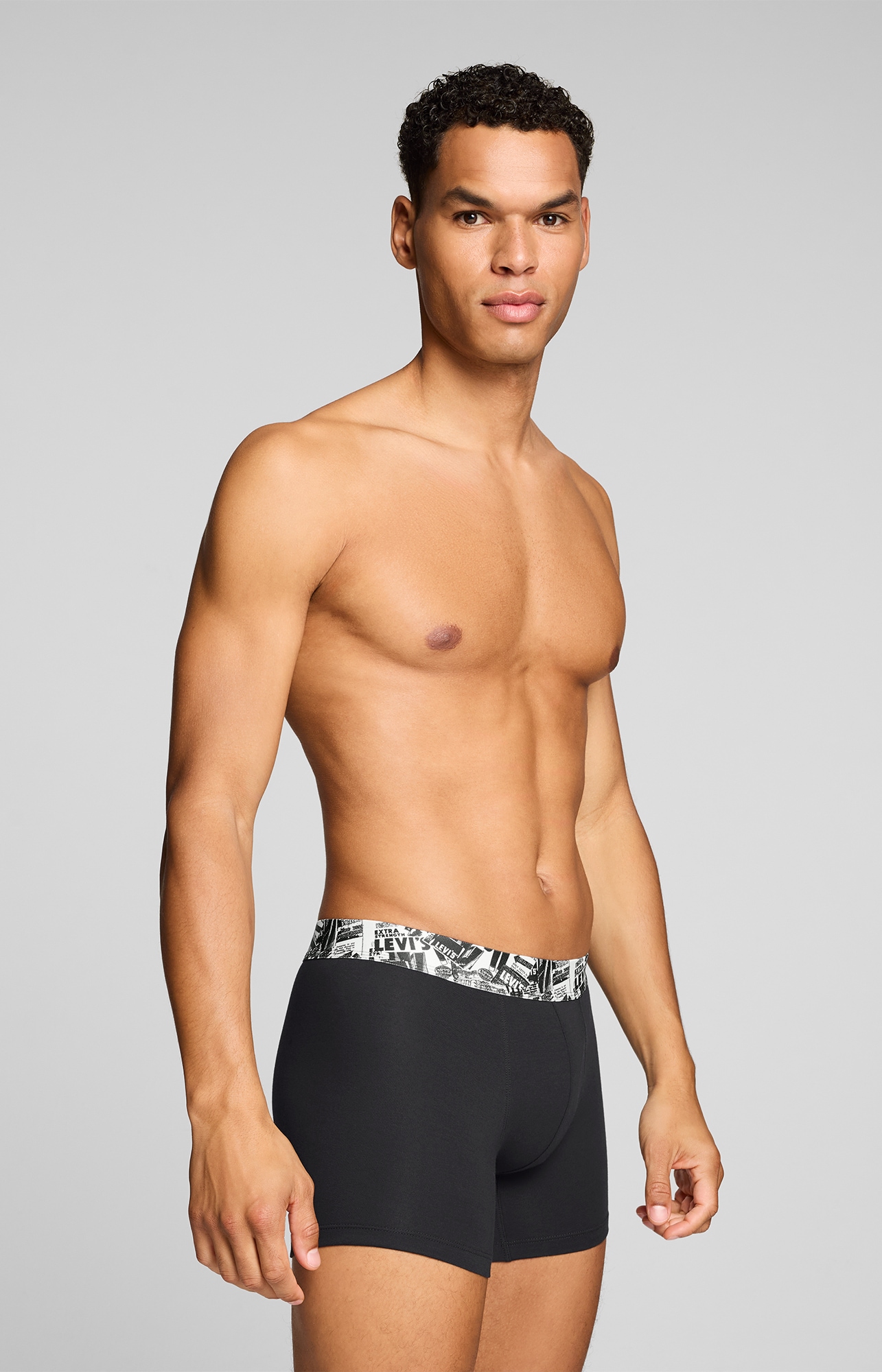 Levi's® Boxershorts »LEVIS MEN NEWSPAPER WB BOXER BRIEF 2P« 2er Pack,  ohne Eingriff, Cotton-Stretch
