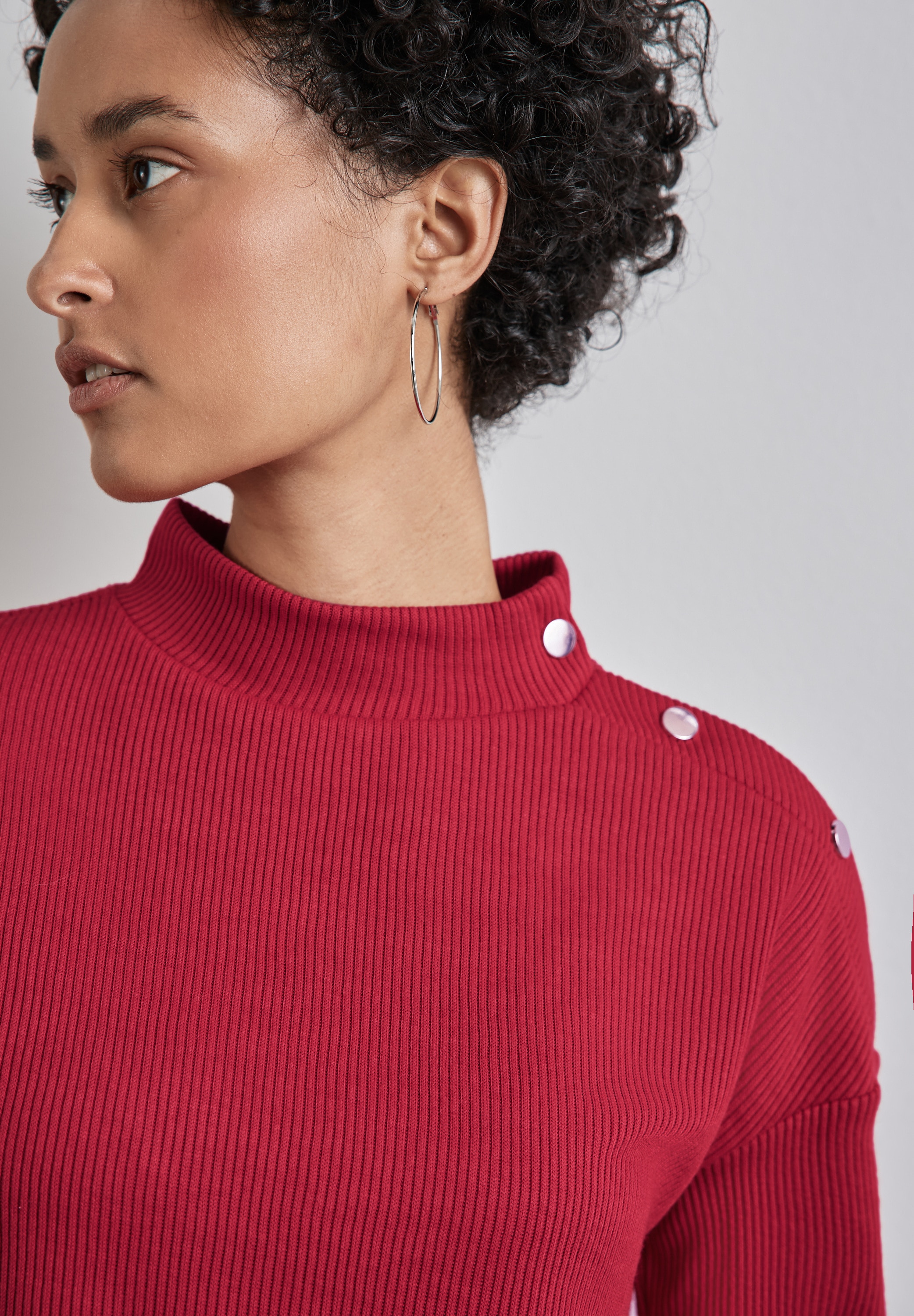 STREET ONE Langarmshirt mit Turtleneck